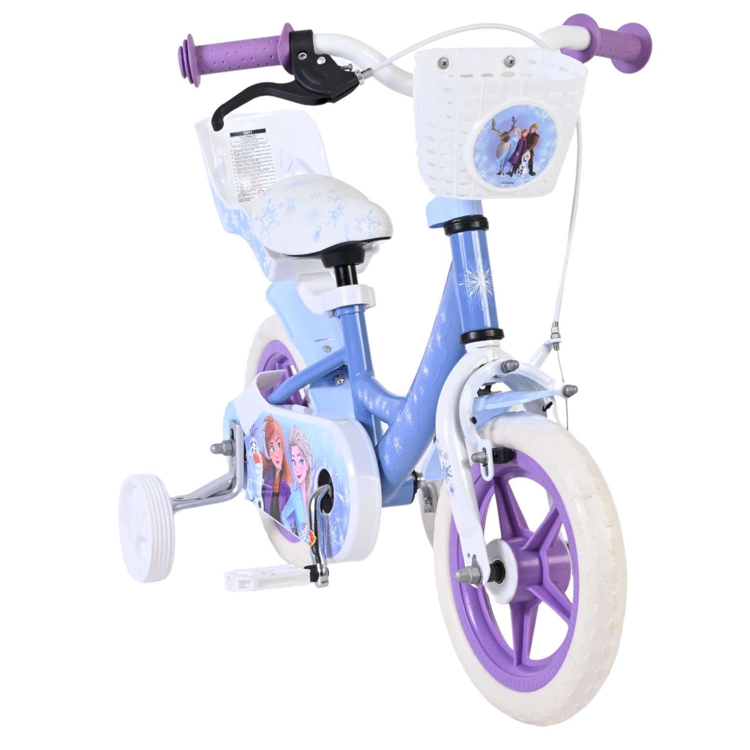 Disney Frozen Fiets - Mag Wheels - 12 inch - Blauw