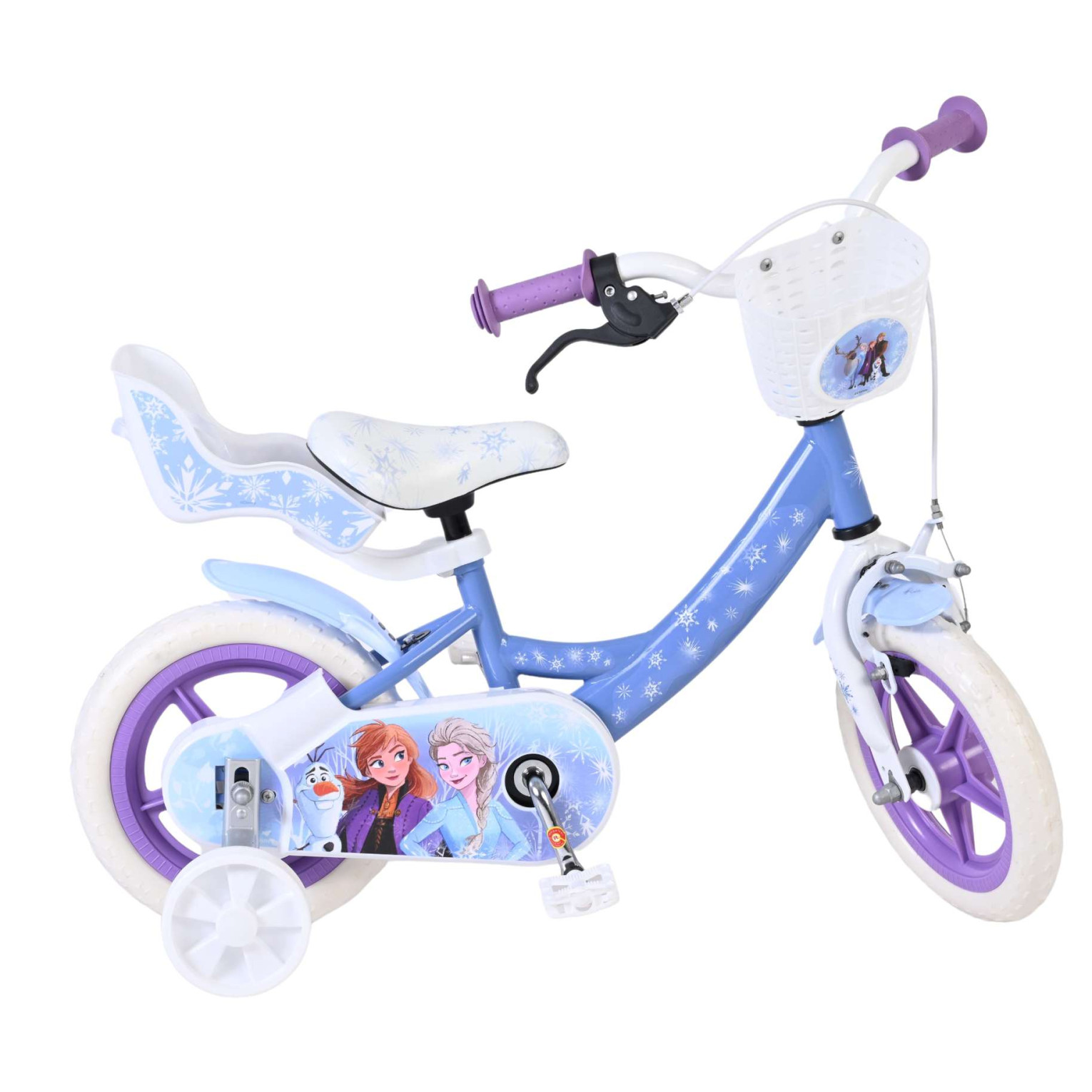 Disney Frozen Fiets - Mag Wheels - 12 inch - Blauw