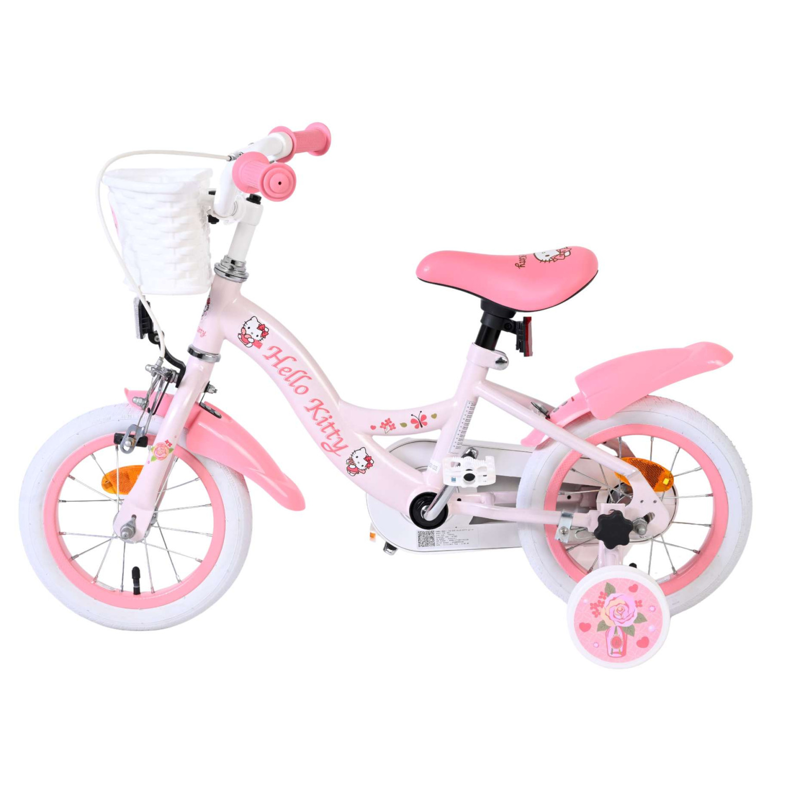 Hello Kitty Fiets - 12 inch - Roze
