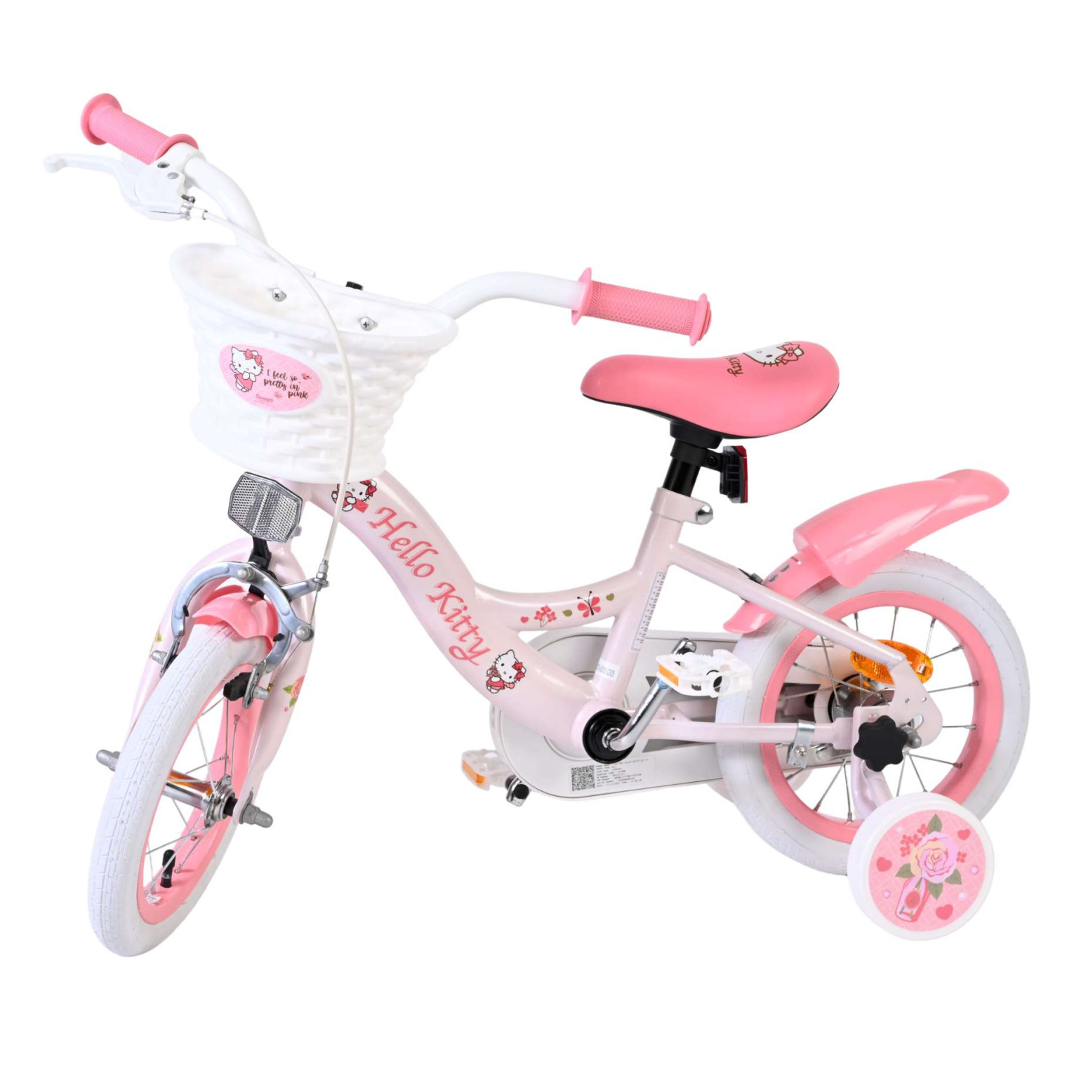 Hello Kitty Fiets - 12 inch - Roze