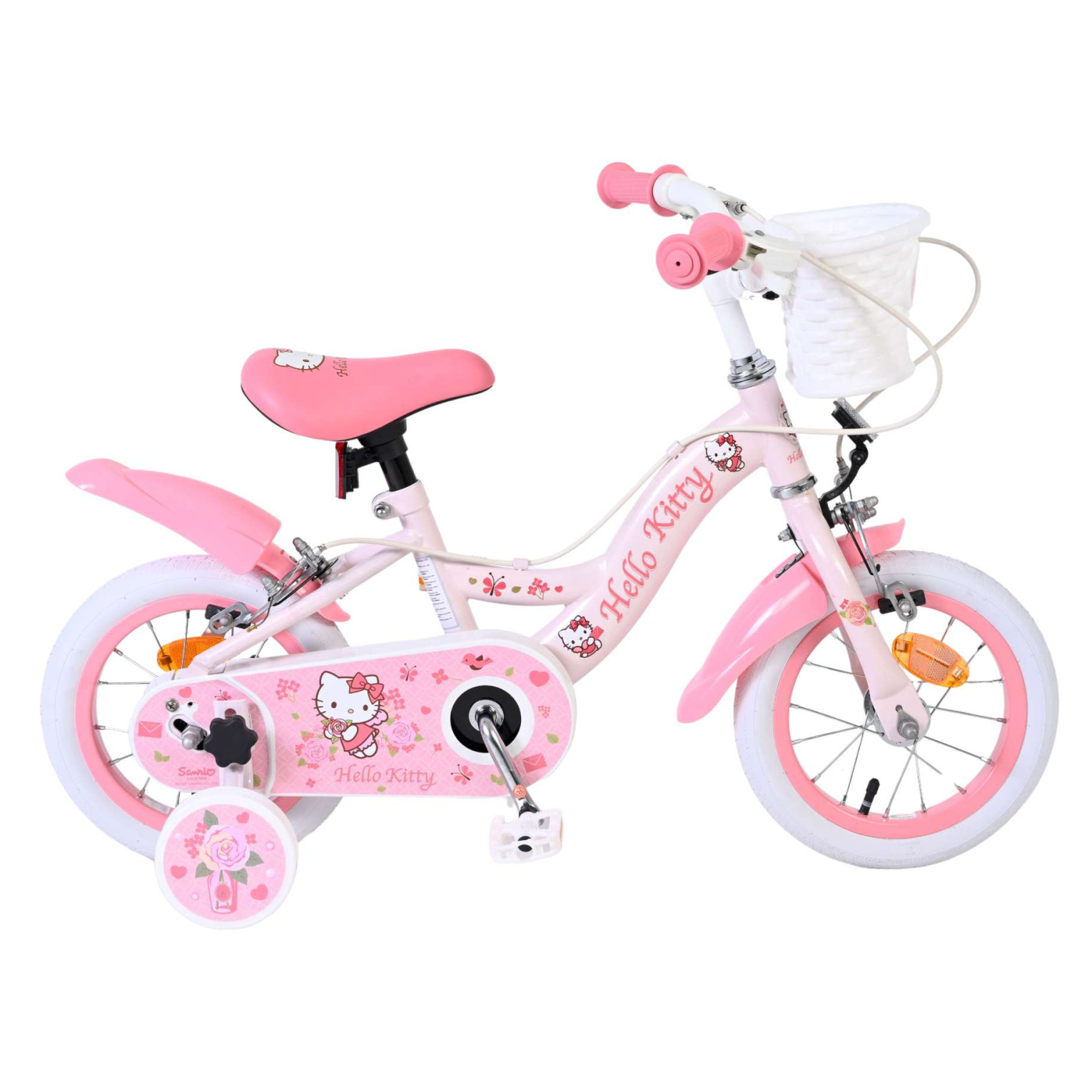 Hello Kitty Fiets - 12 inch - Roze - Twee handremmen
