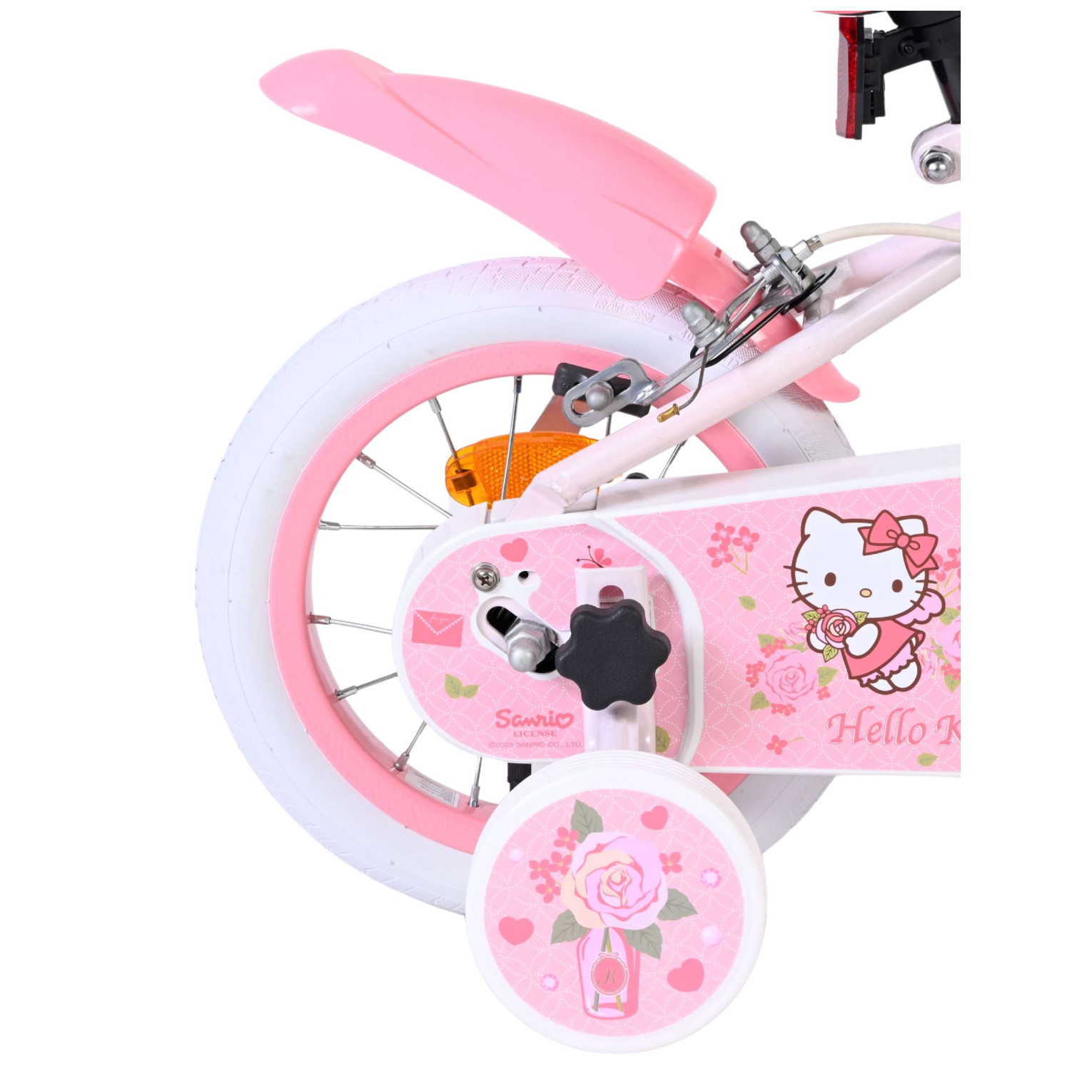 Hello Kitty Fiets - 12 inch - Roze - Twee handremmen