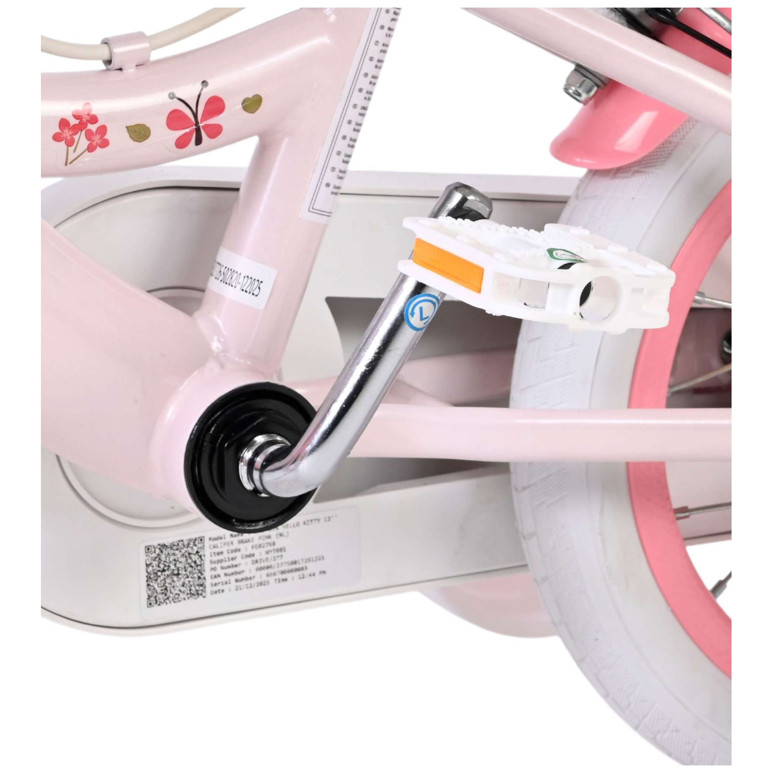 Hello Kitty Fiets - 12 inch - Roze - Twee handremmen