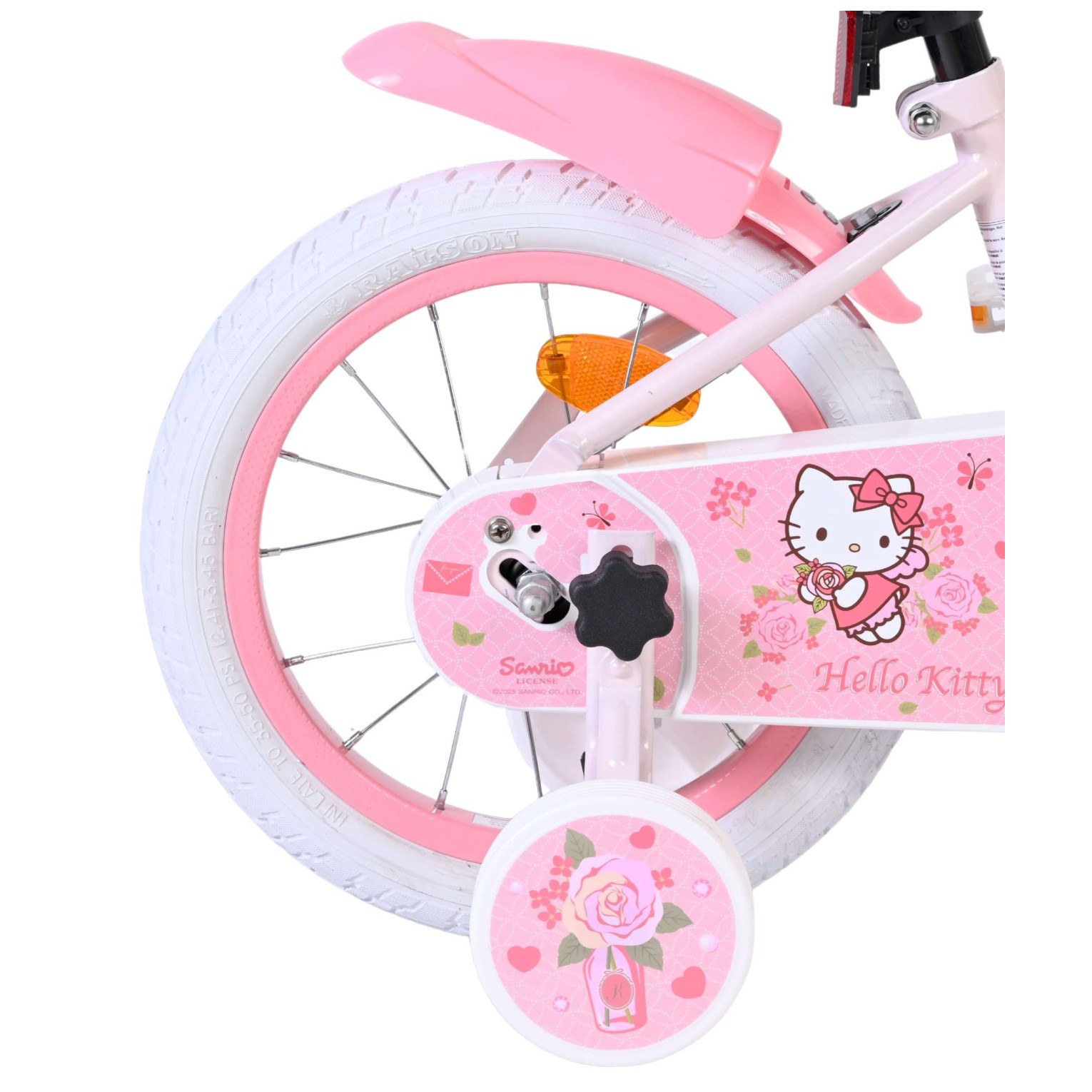 Hello Kitty Fiets - 14 inch - Roze