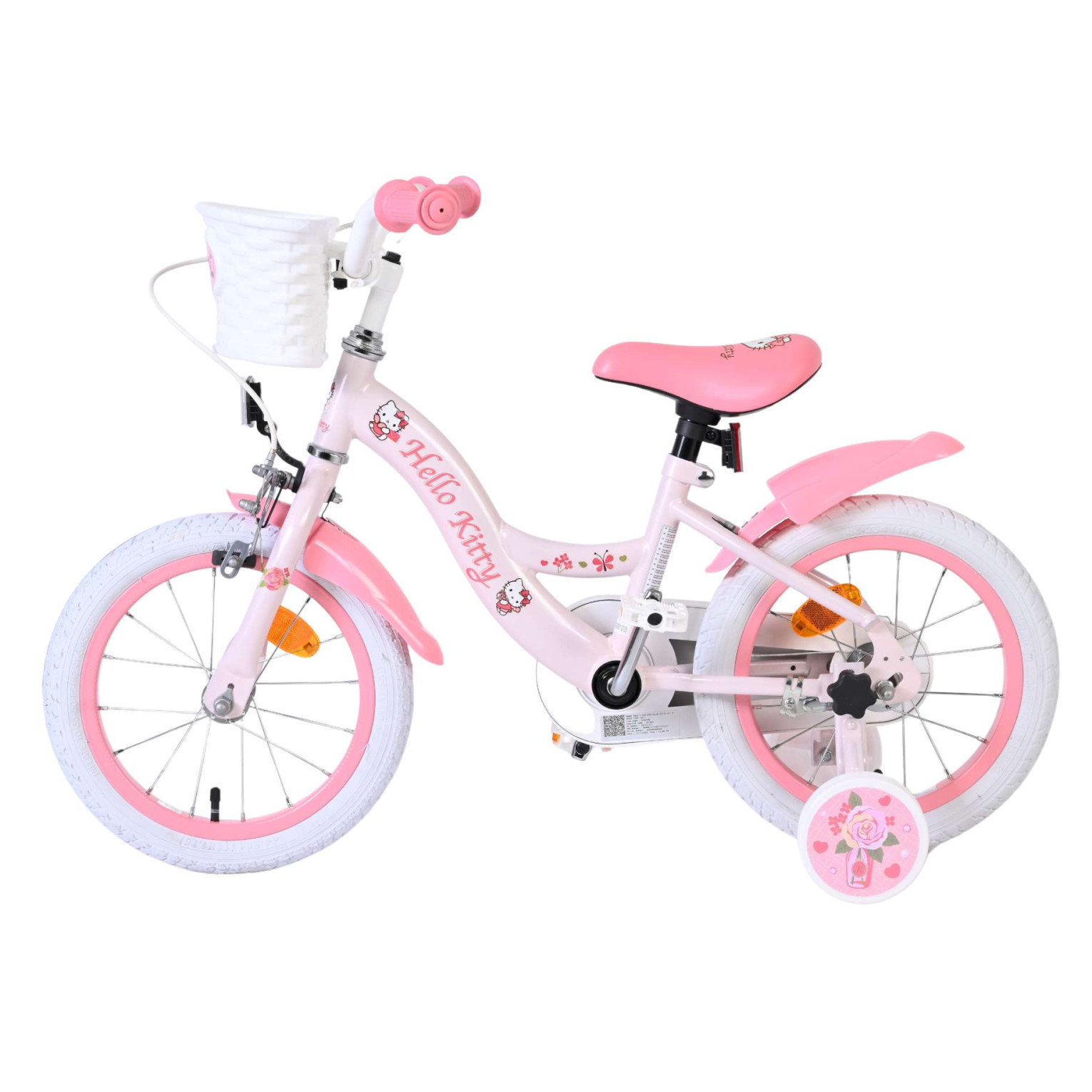 Hello Kitty Fiets - 14 inch - Roze