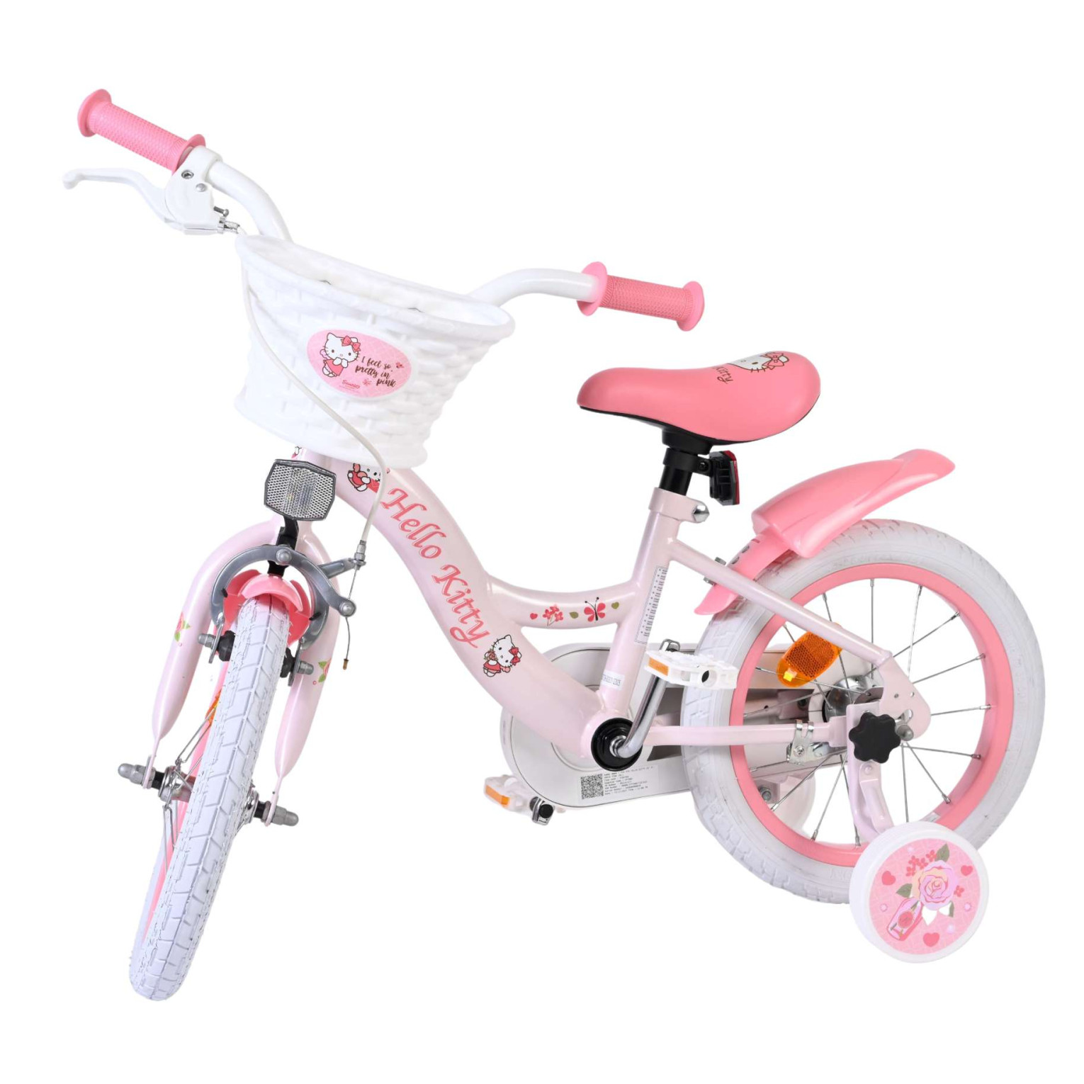 Hello Kitty Fiets - 14 inch - Roze