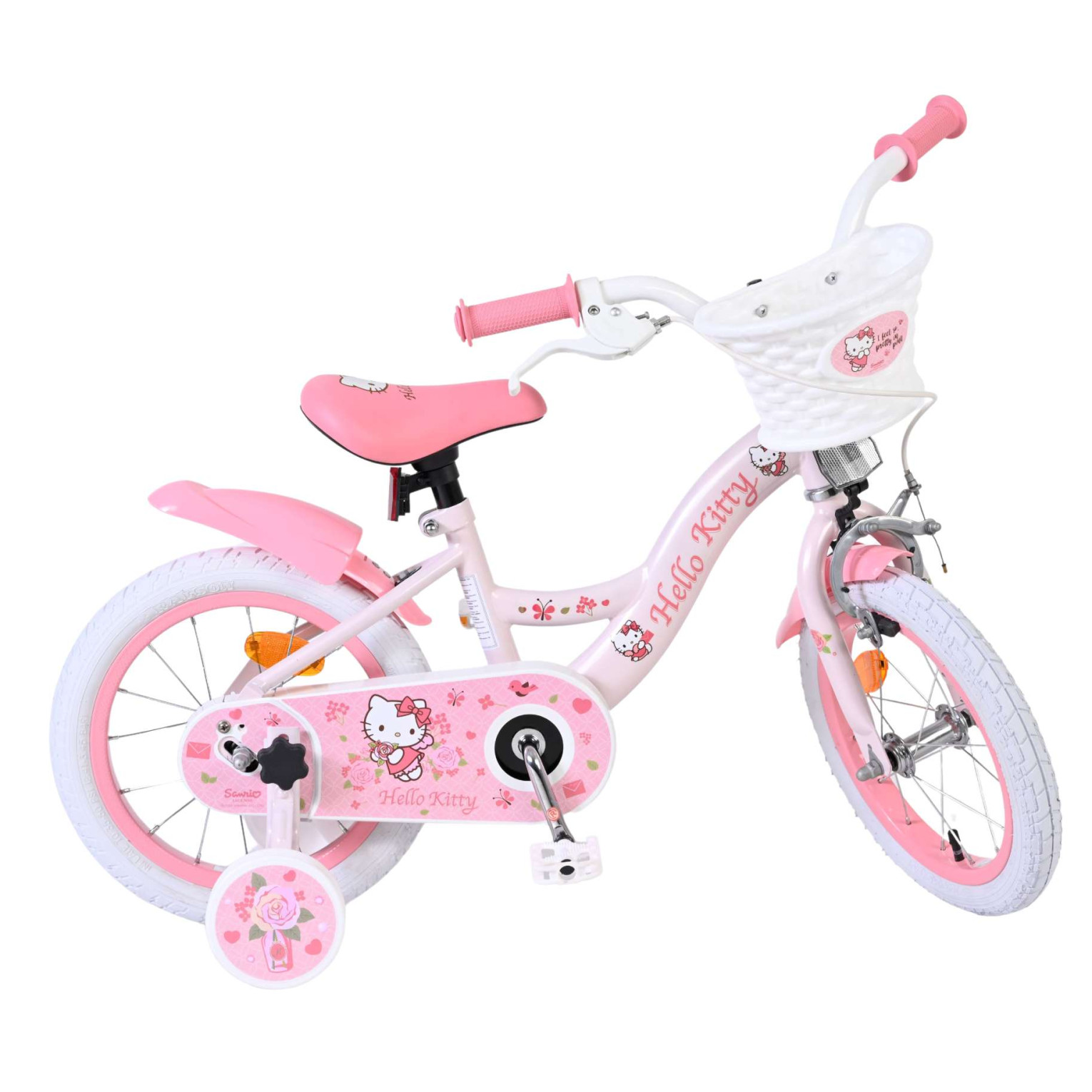 Hello Kitty Fiets - 14 inch - Roze