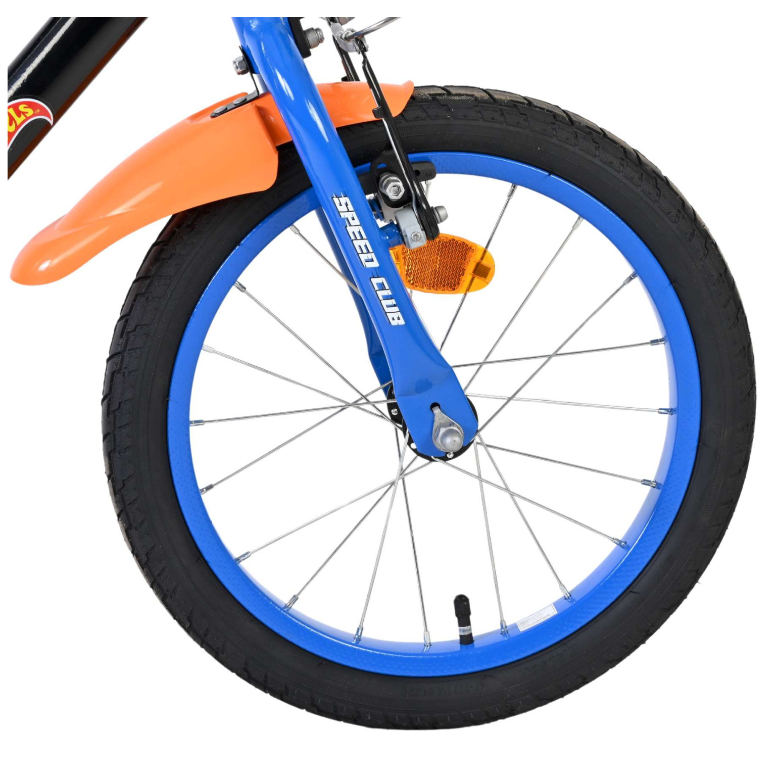 Hot Wheels Fiets - 16 inch - Zwart Oranje Blauw