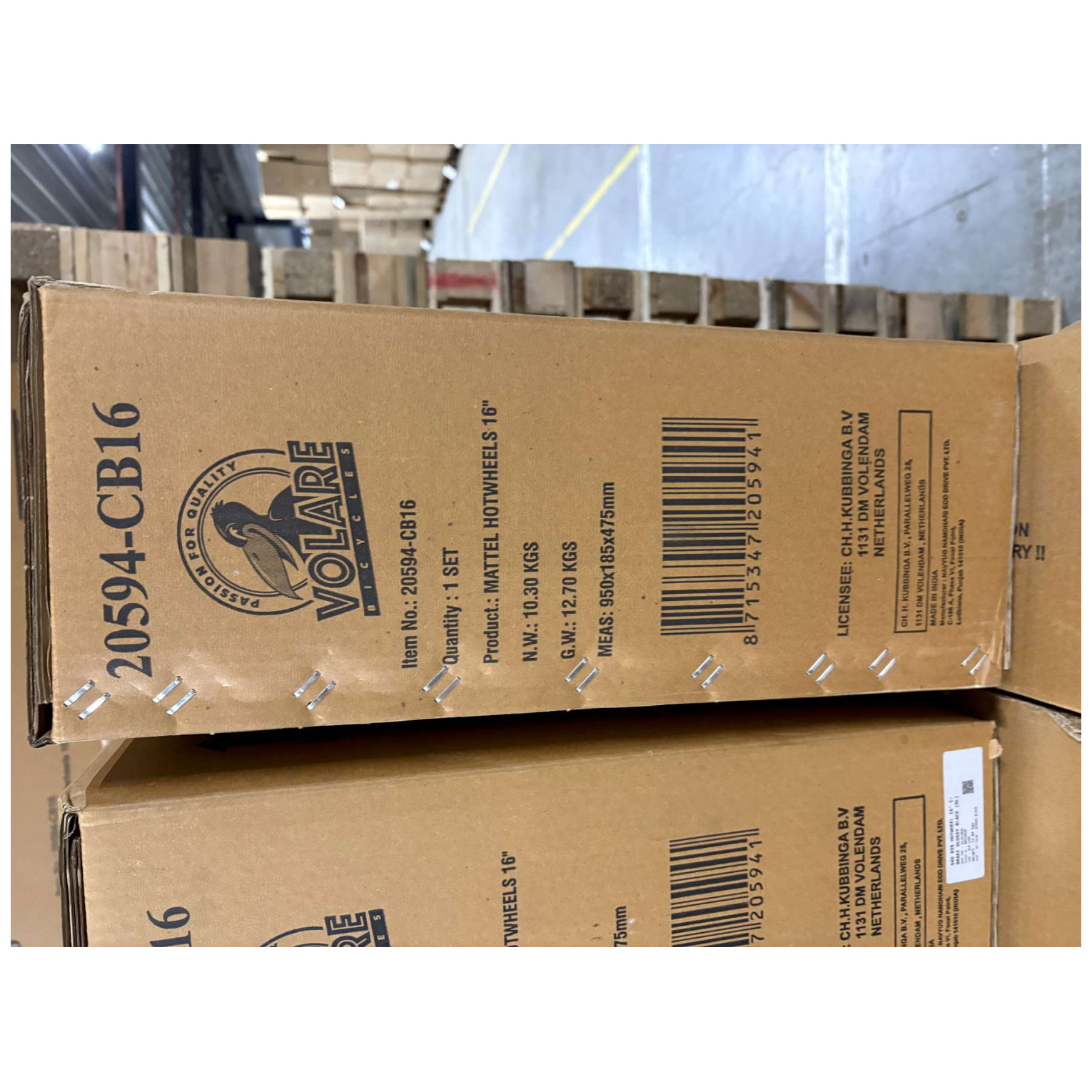 Hot Wheels Fiets - 16 inch - Zwart Oranje Blauw