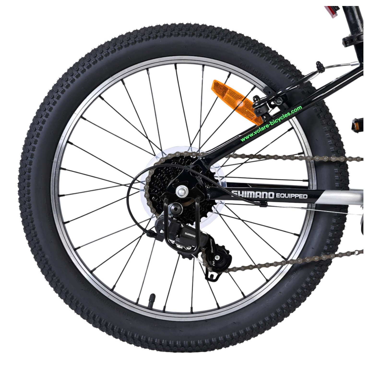 Volare Boost Fiets - 20 inch - 7 Speed - Zilver/Groen