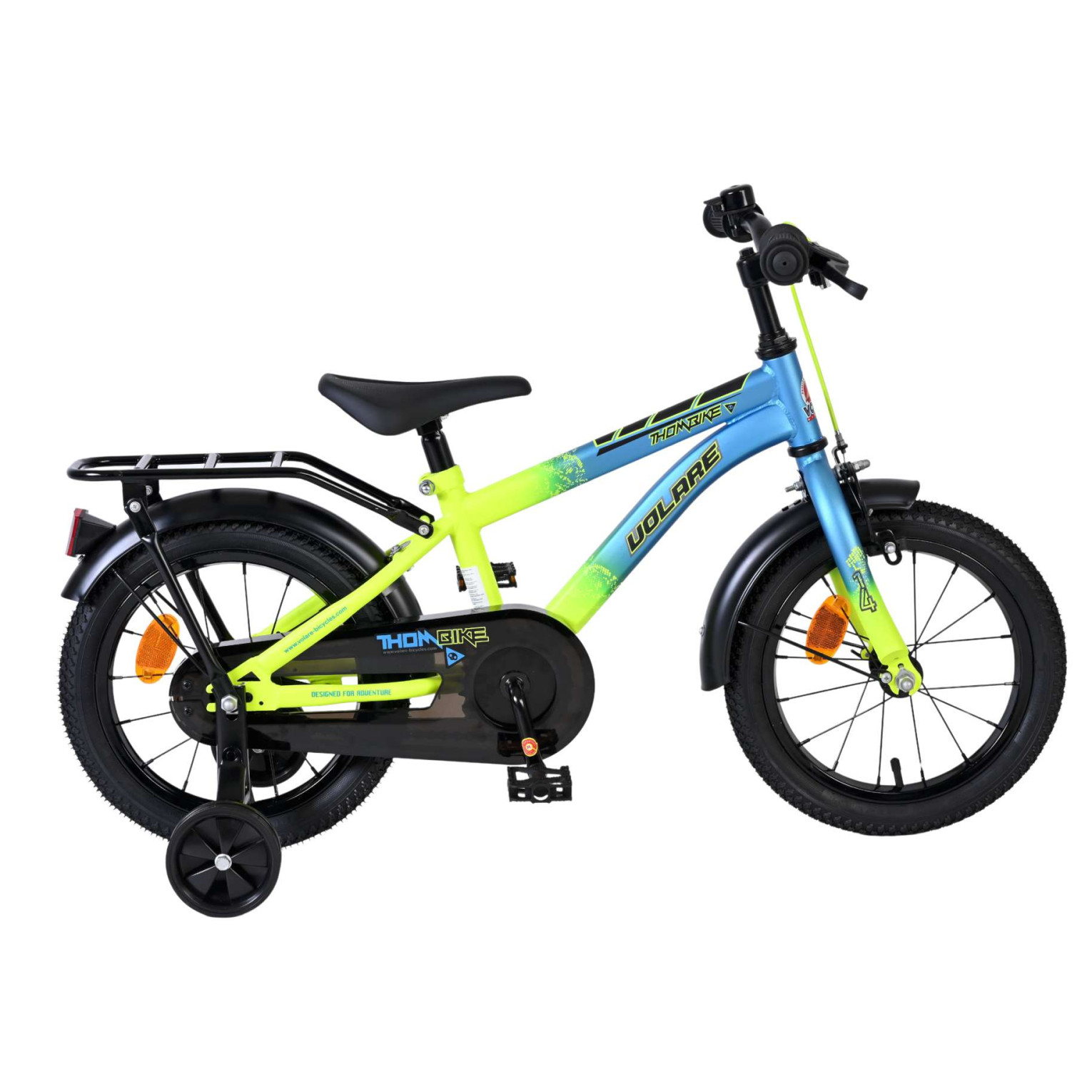 Volare Thombike Fiets - 14 inch - Blauw/Geel