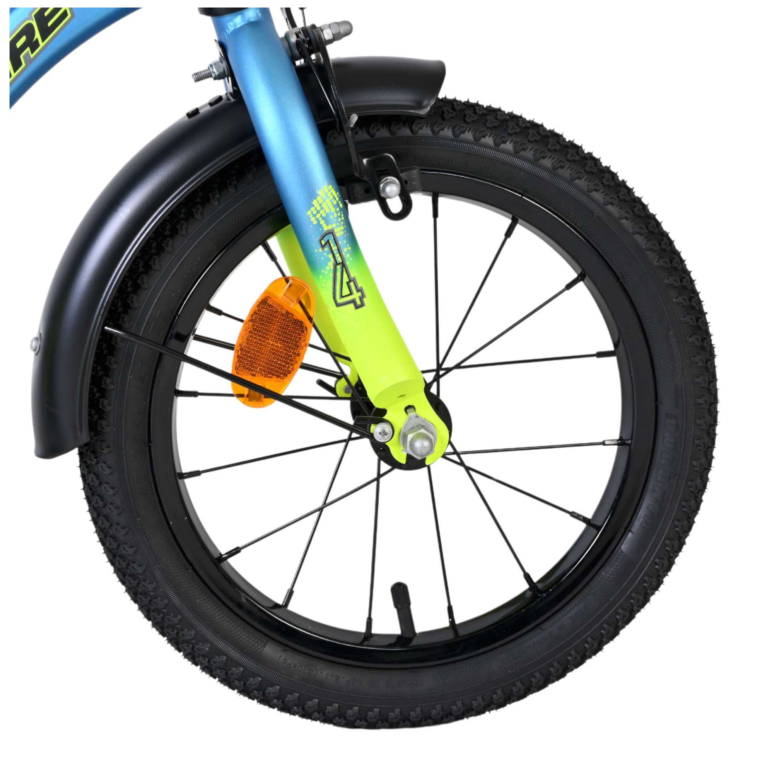 Volare Thombike Fiets - 14 inch - Blauw/Geel