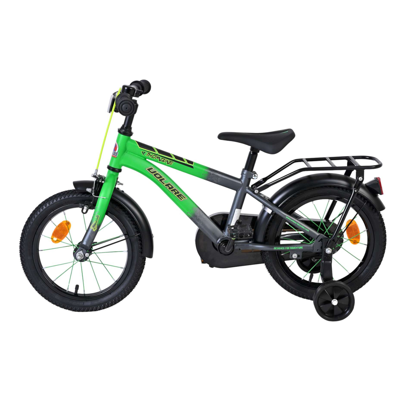 Volare Thombike Fiets - 14 inch - Groen/Grijs