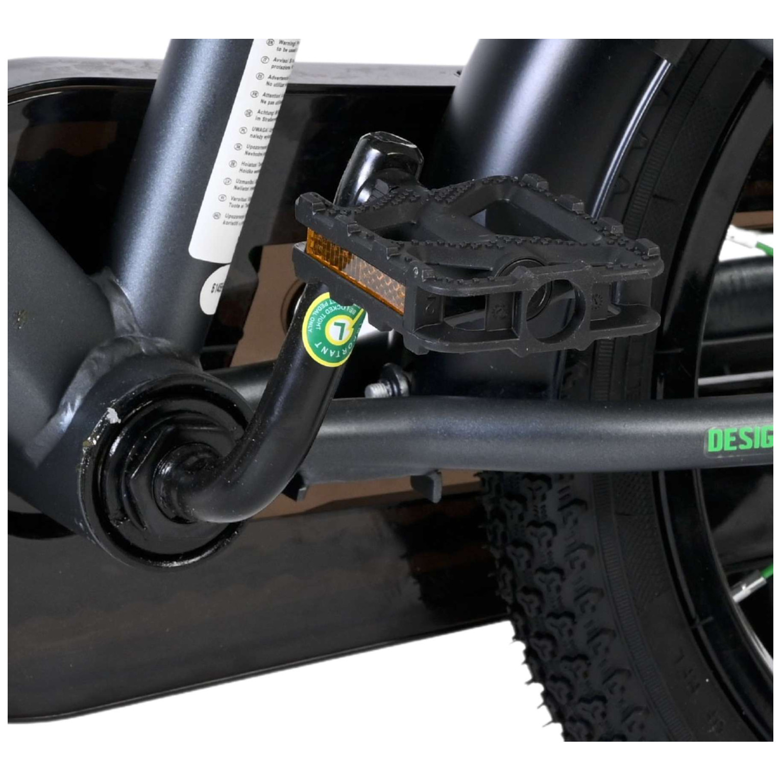 Volare Thombike Fiets - 14 inch - Groen/Grijs