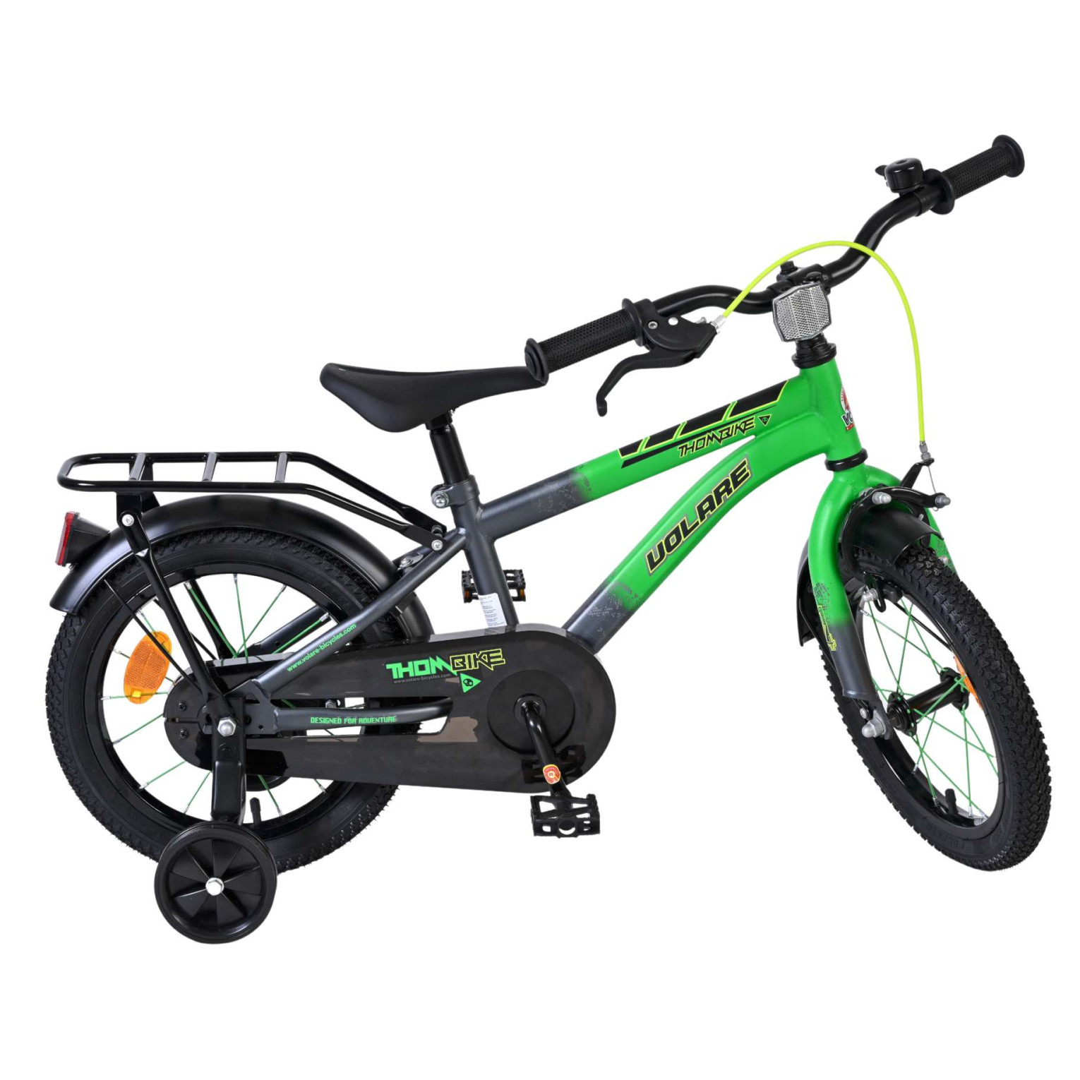 Volare Thombike Fiets - 14 inch - Groen/Grijs
