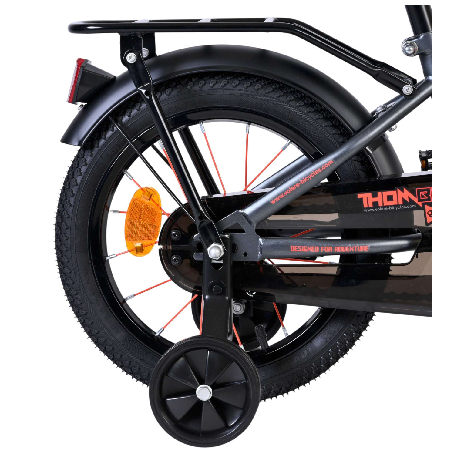 Volare Thombike Fiets - 14 inch - Oranje/Grijs