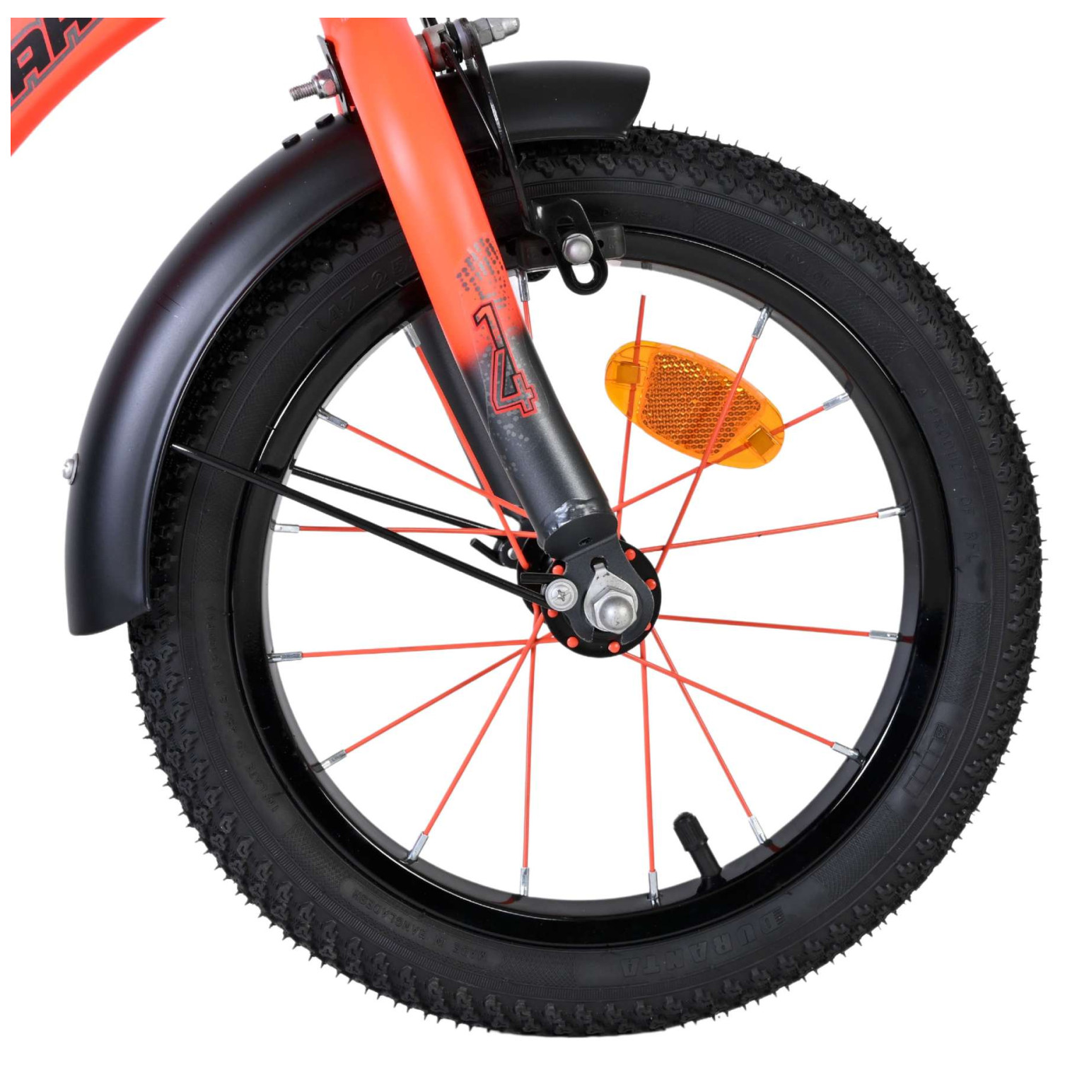 Volare Thombike Fiets - 14 inch - Oranje/Grijs