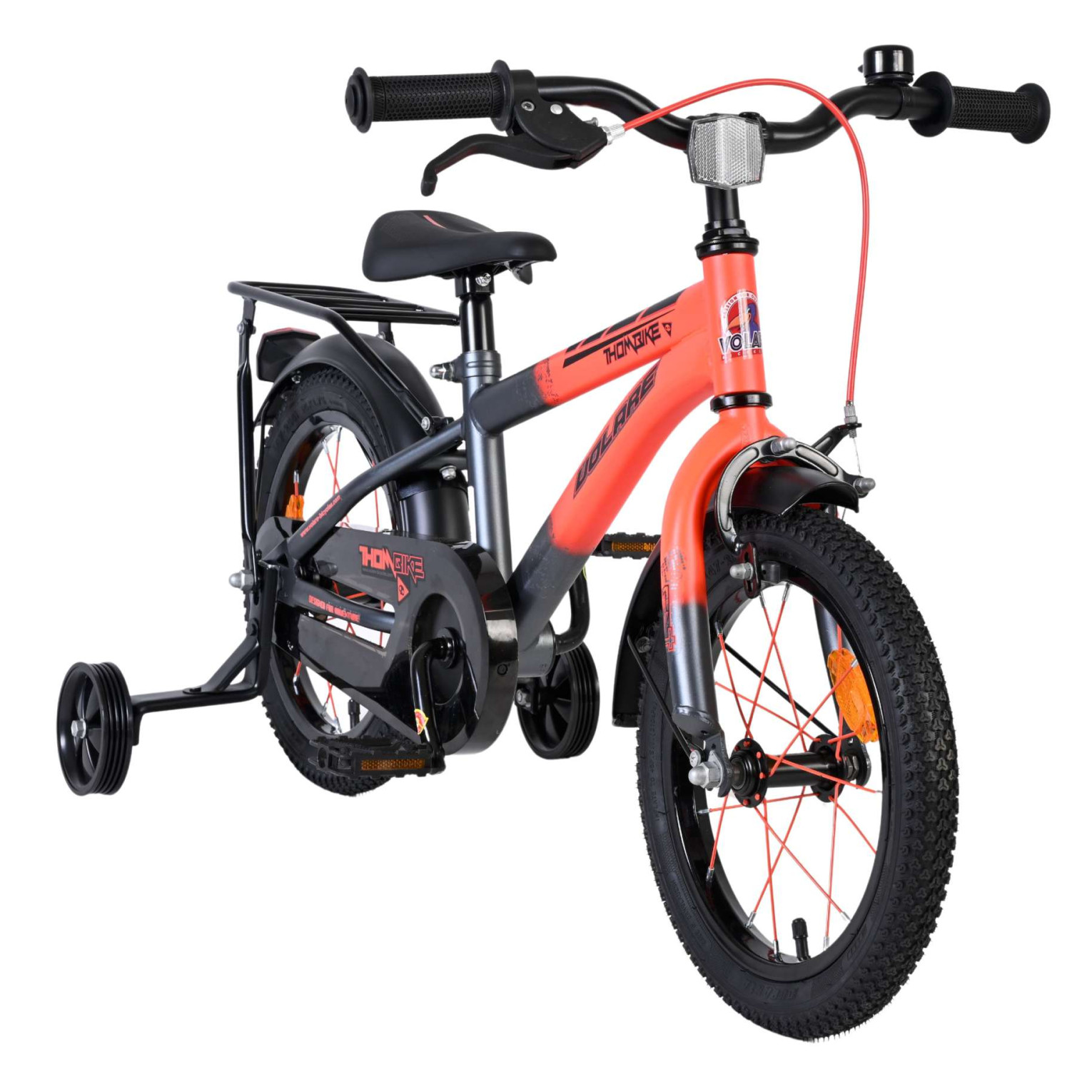 Volare Thombike Fiets - 14 inch - Oranje/Grijs