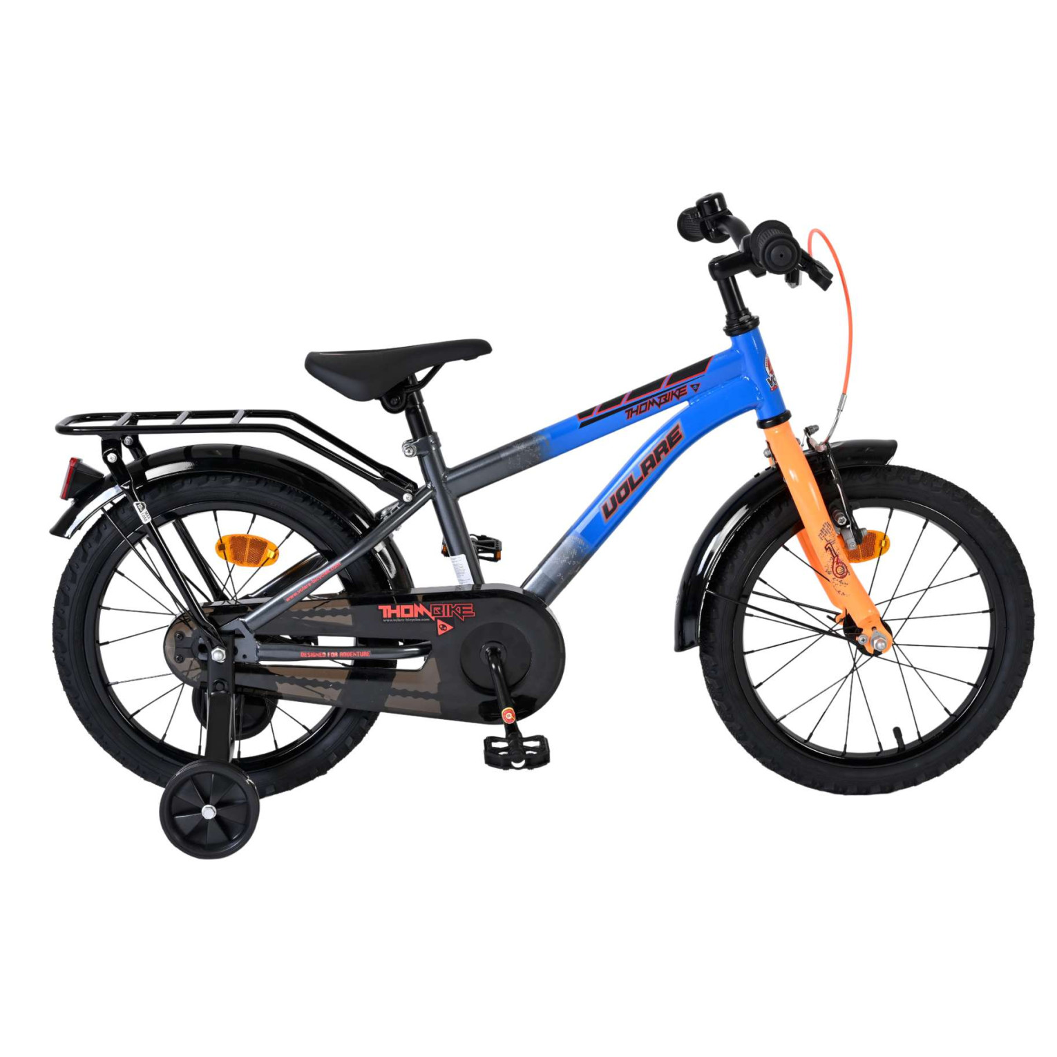 Volare Thombike Fiets - 16 inch - Blauw/Oranje