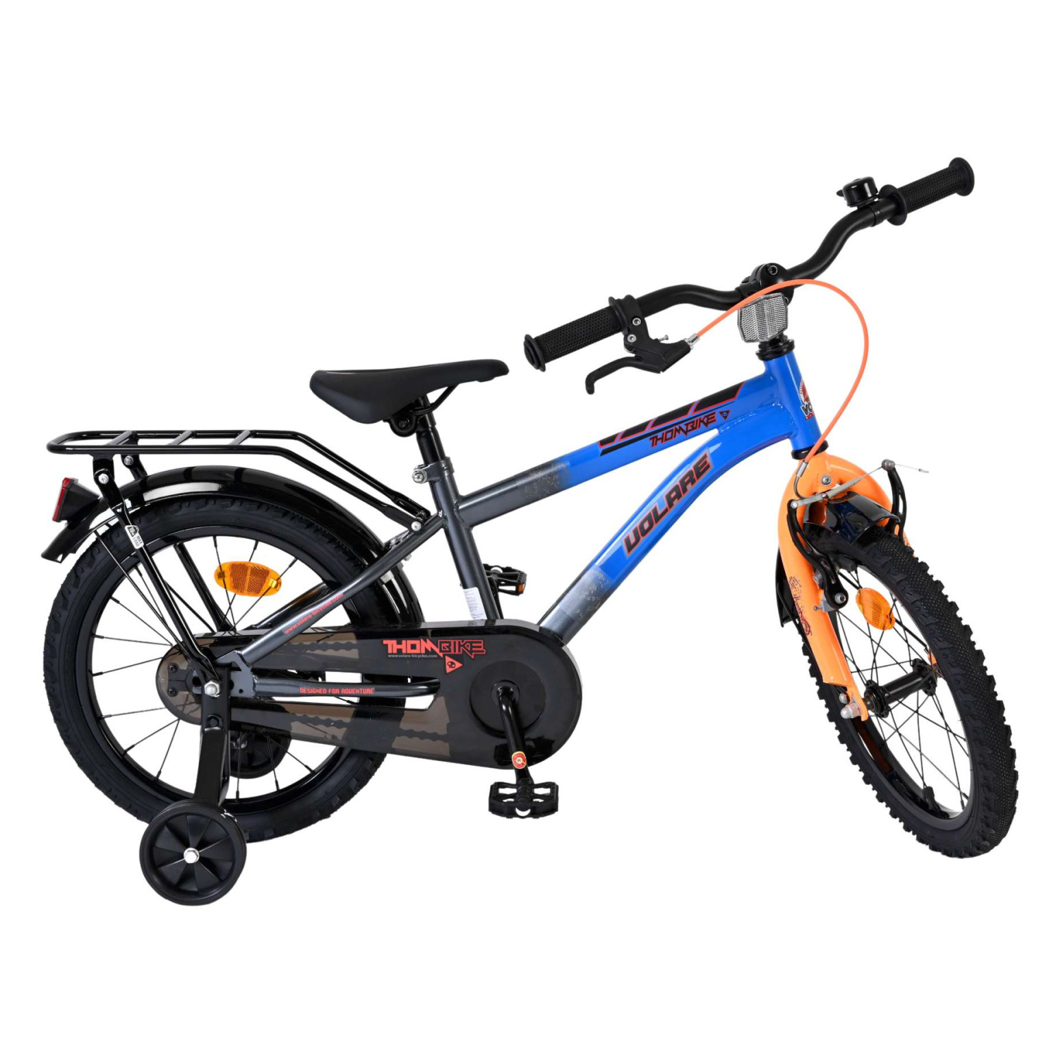 Volare Thombike Fiets - 16 inch - Blauw/Oranje