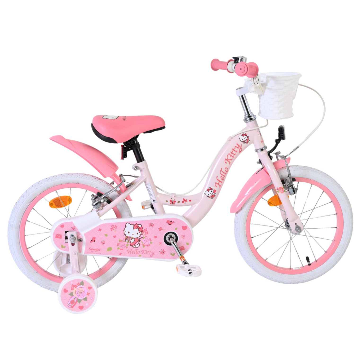 Hello Kitty Fiets - 16 inch - Roze - Twee Handremmen