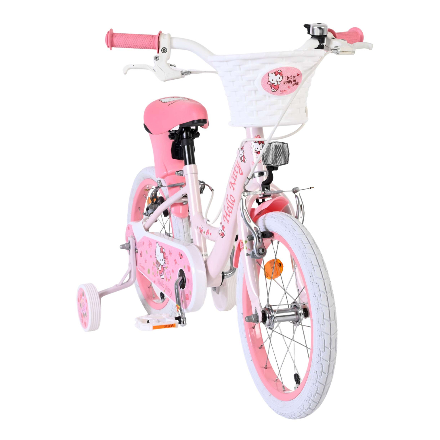Hello Kitty Fiets - 16 inch - Roze - Twee Handremmen