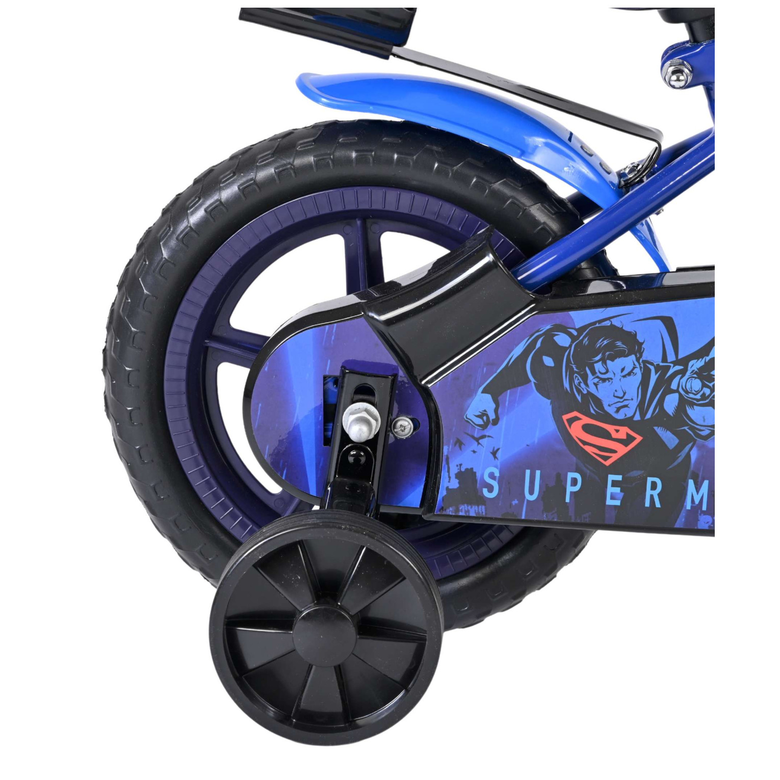 Superman Fiets - Mag Wheels - 12 inch - Blauw