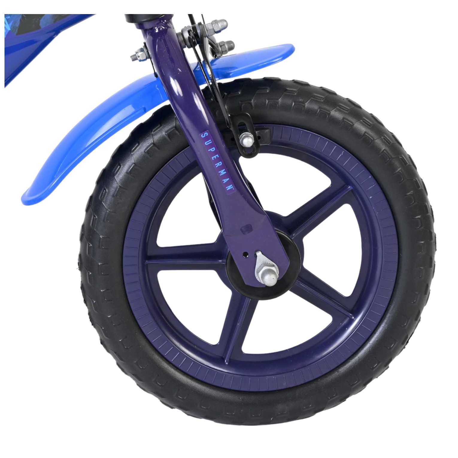 Superman Fiets - Mag Wheels - 12 inch - Blauw