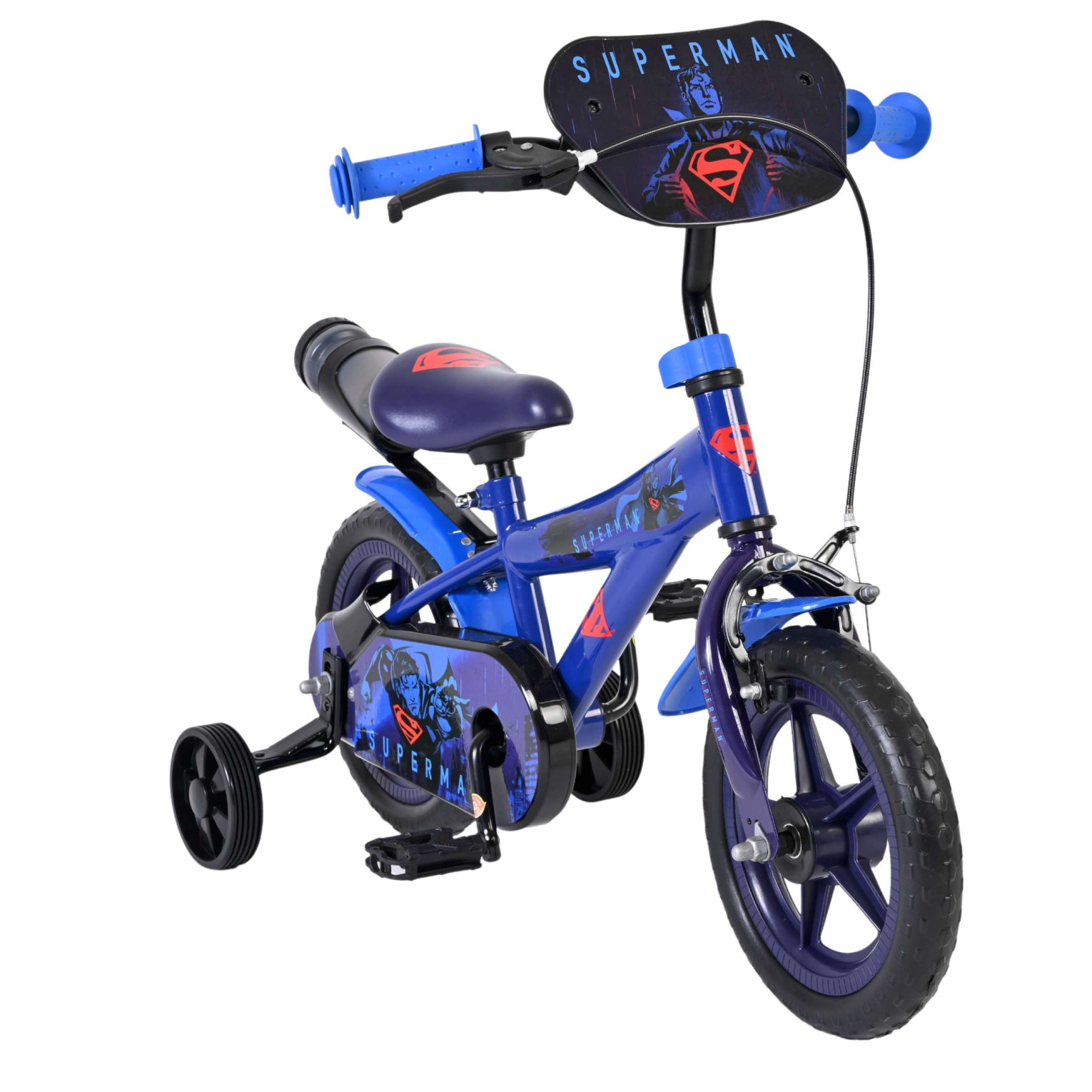 Superman Fiets - Mag Wheels - 12 inch - Blauw