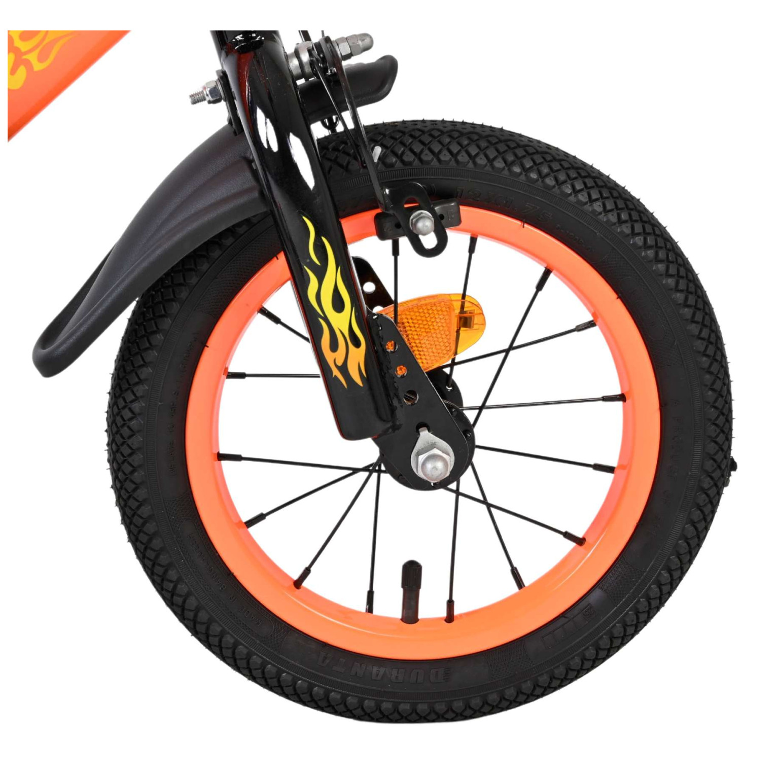 Volare Strike Fiets - 12 inch - Zwart Oranje