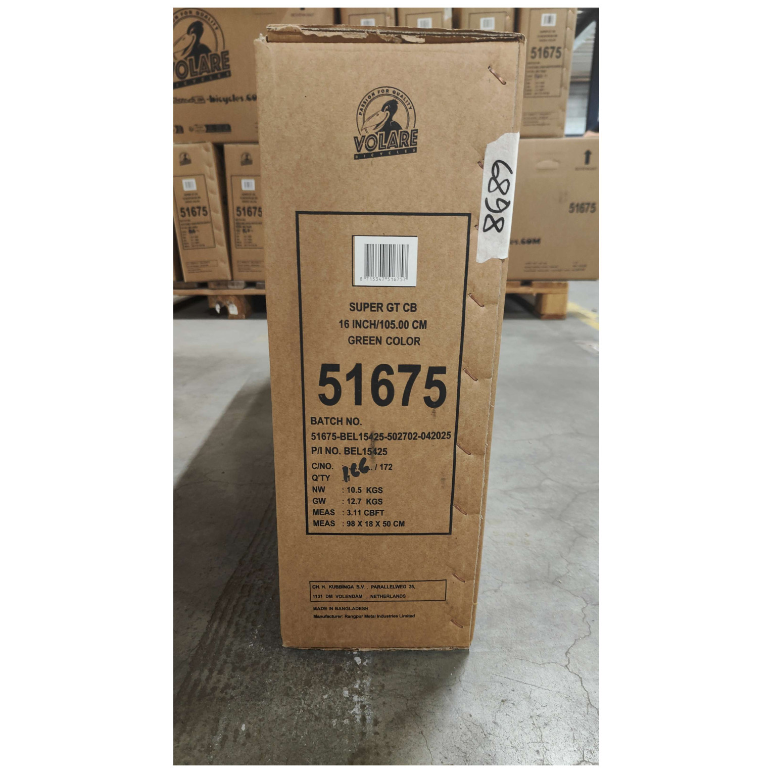 Volare Super GT Fiets - 16 inch - Groen