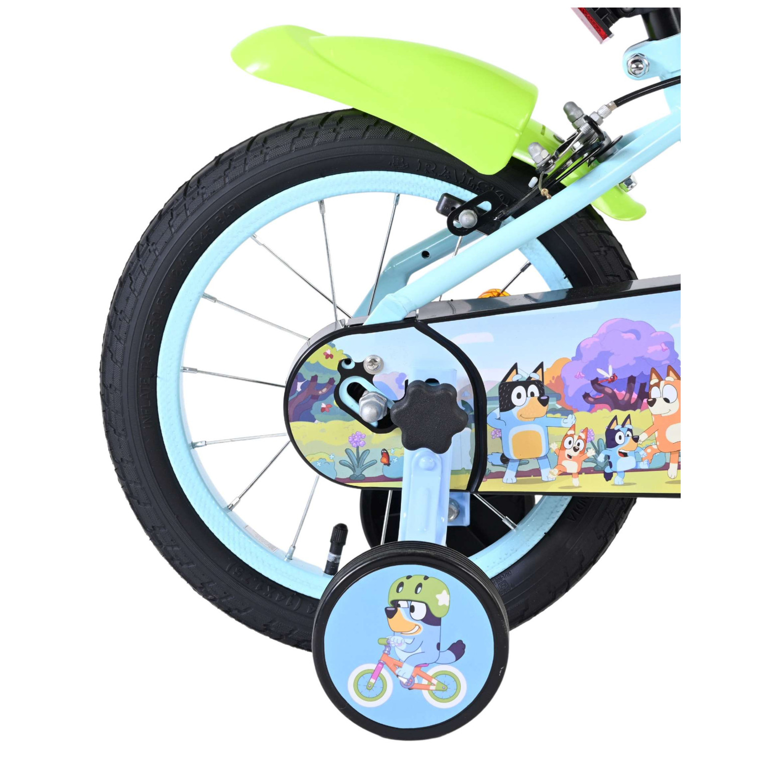 Bluey Fiets - 14 inch - Lichtblauw - Twee handremmen
