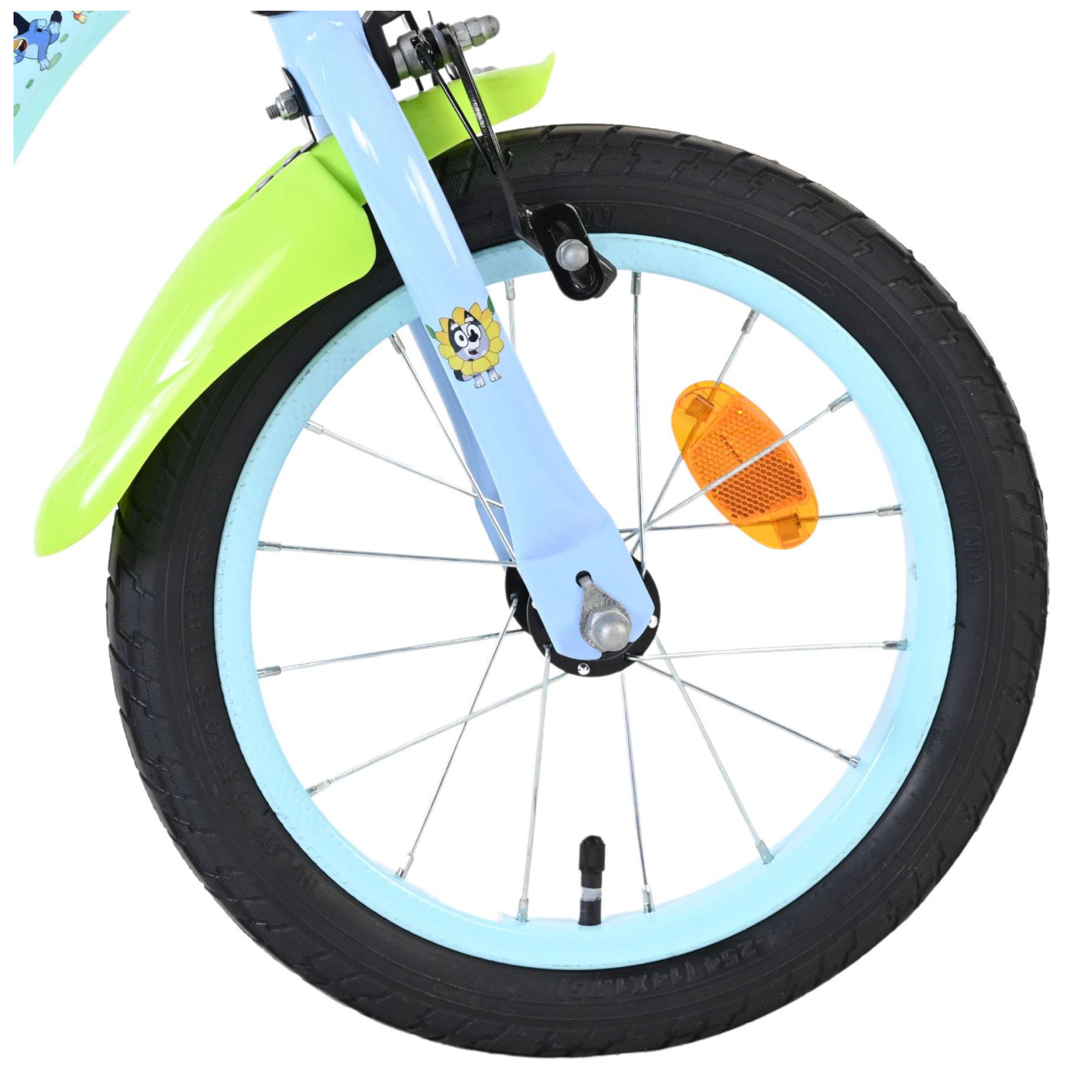 Bluey Fiets - 14 inch - Lichtblauw - Twee handremmen