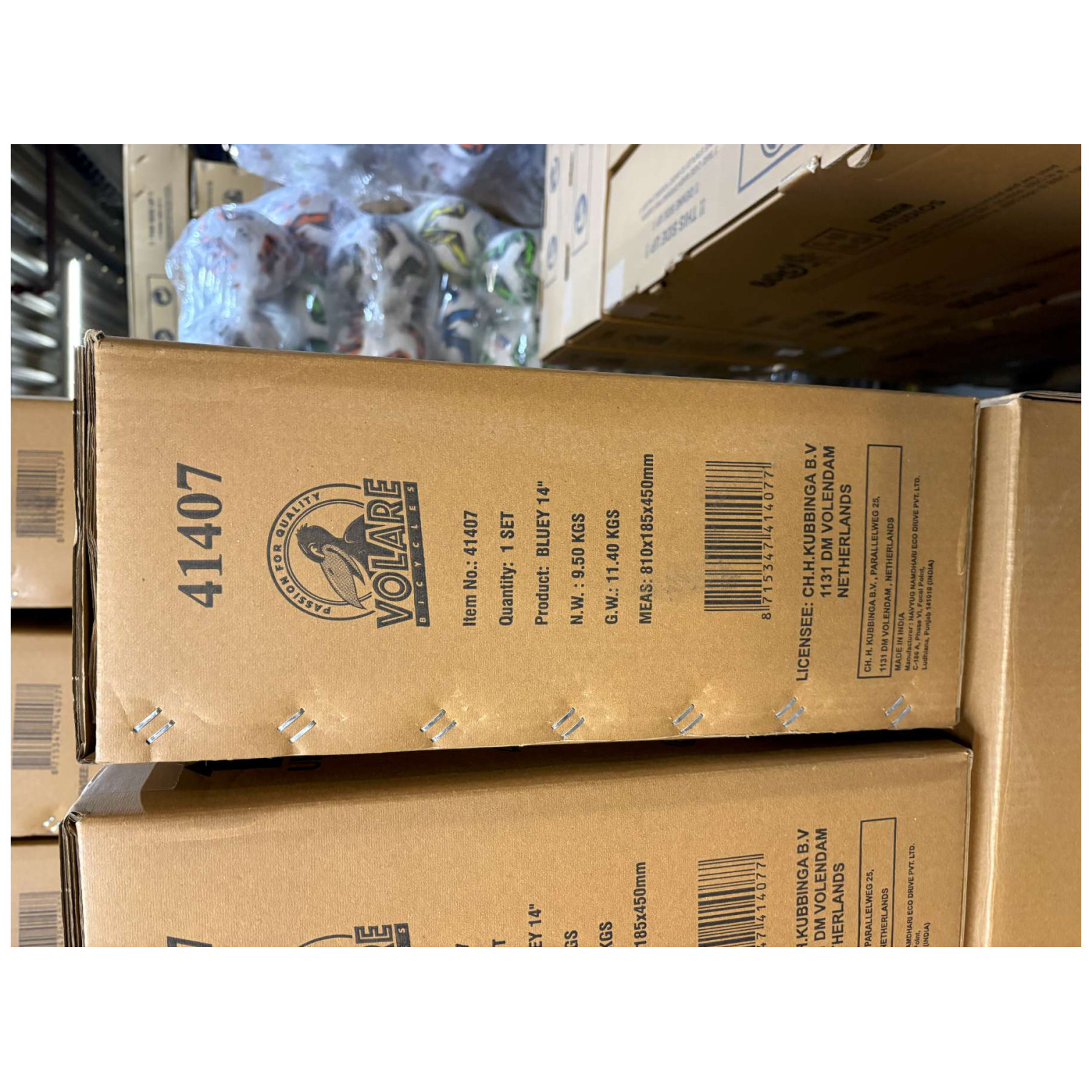 Bluey Fiets - 14 inch - Lichtblauw - Twee handremmen