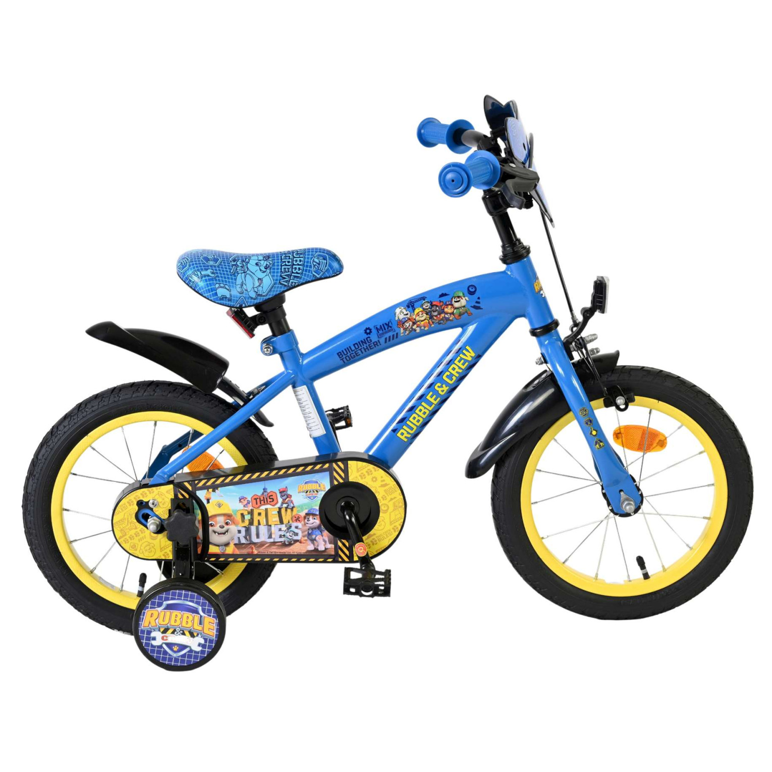 Rubble & Crew - Fiets - 14 inch - Blauw