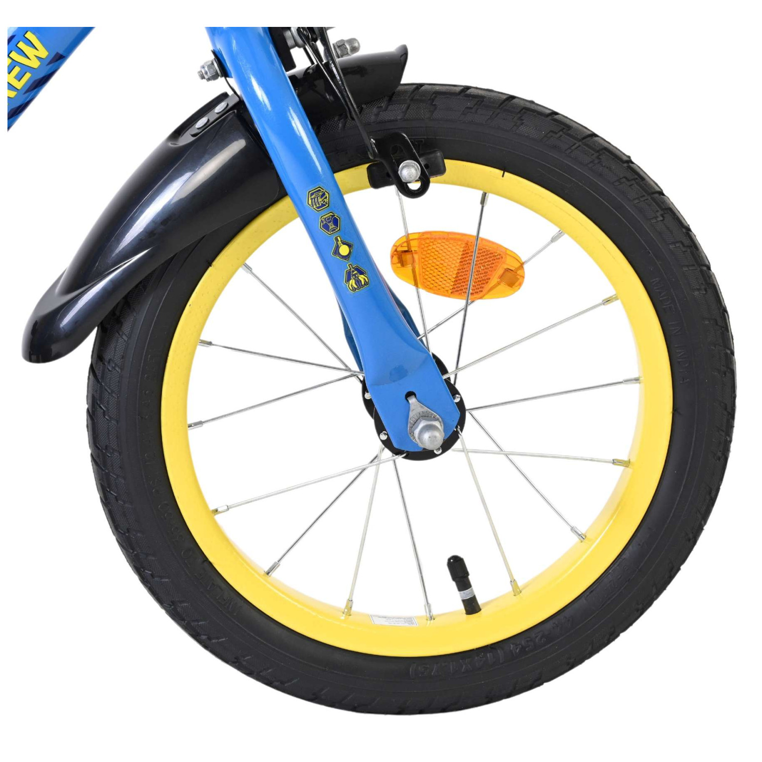 Rubble & Crew - Fiets - 14 inch - Blauw
