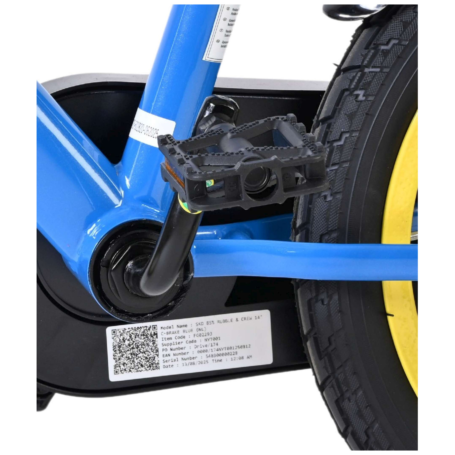 Rubble & Crew - Fiets - 14 inch - Blauw