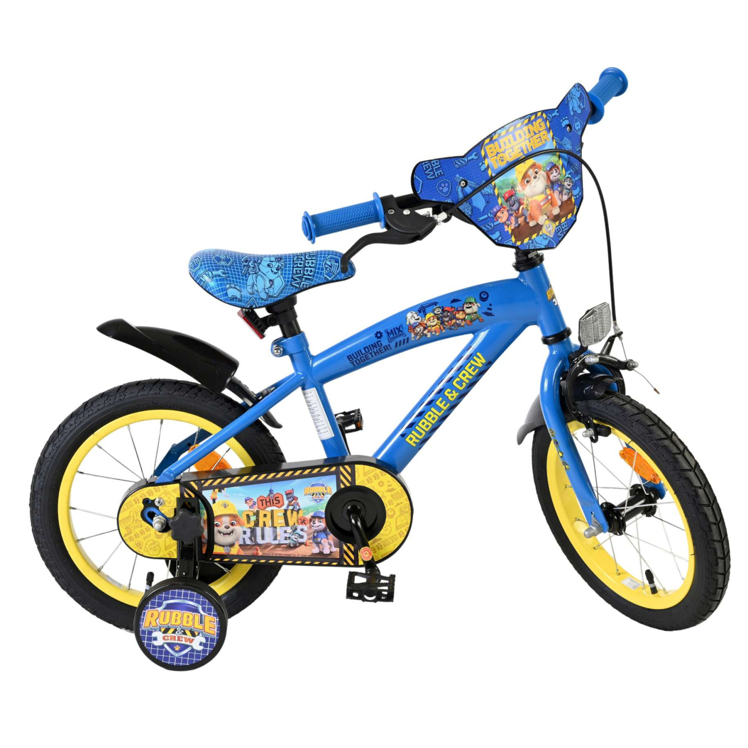 Rubble & Crew - Fiets - 14 inch - Blauw
