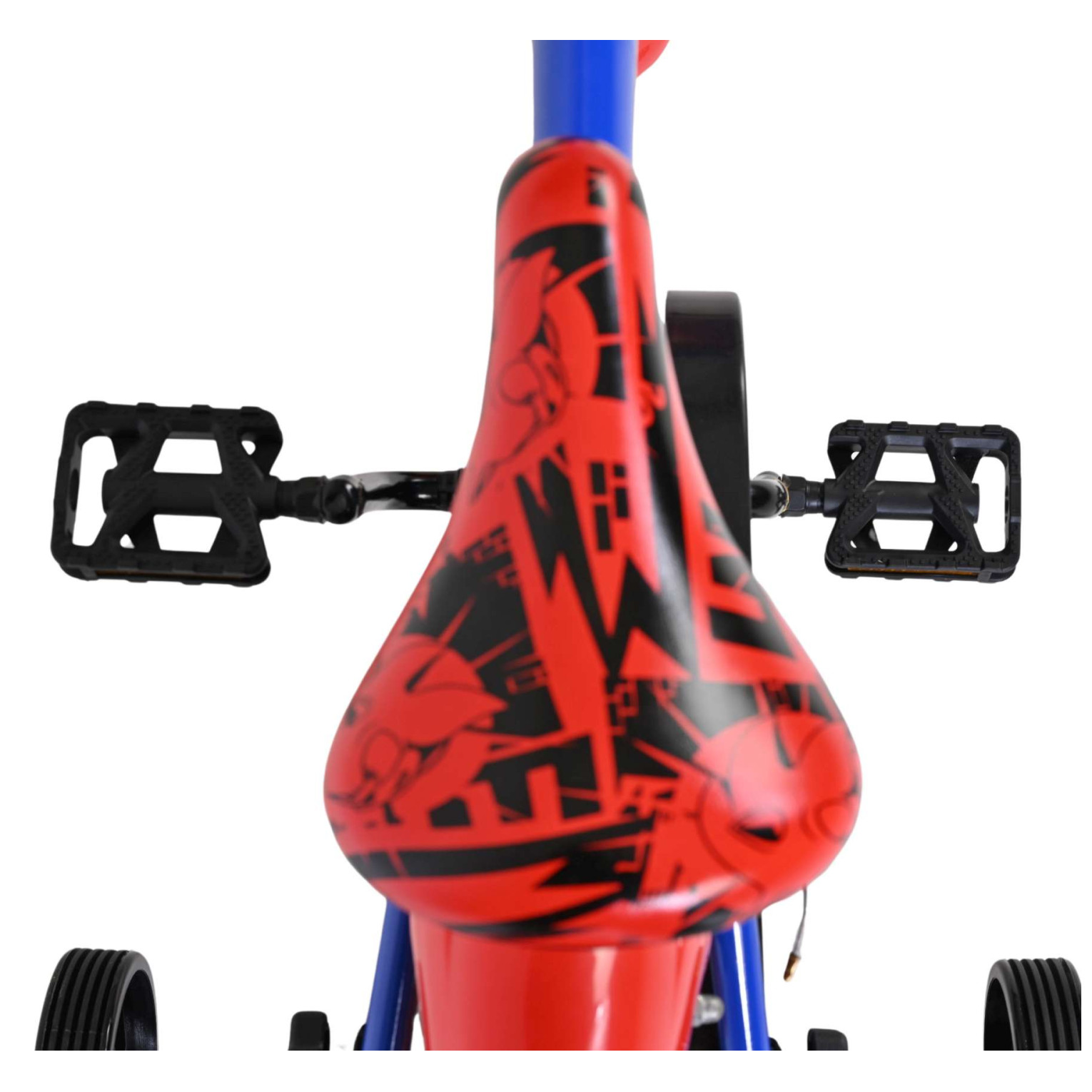 Sonic Prime Fiets - 14 inch - Blauw Rood - Twee handremmen