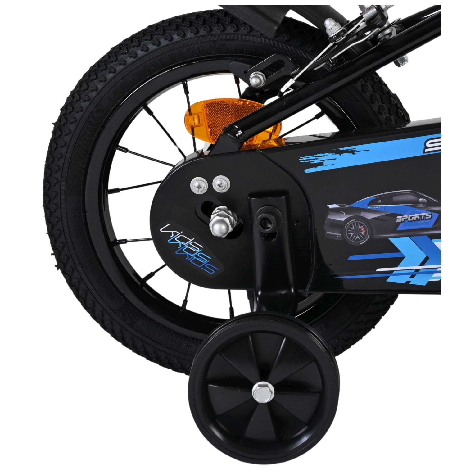 Volare Super GT Fiets - 12 inch - Blauw - Twee handremmen