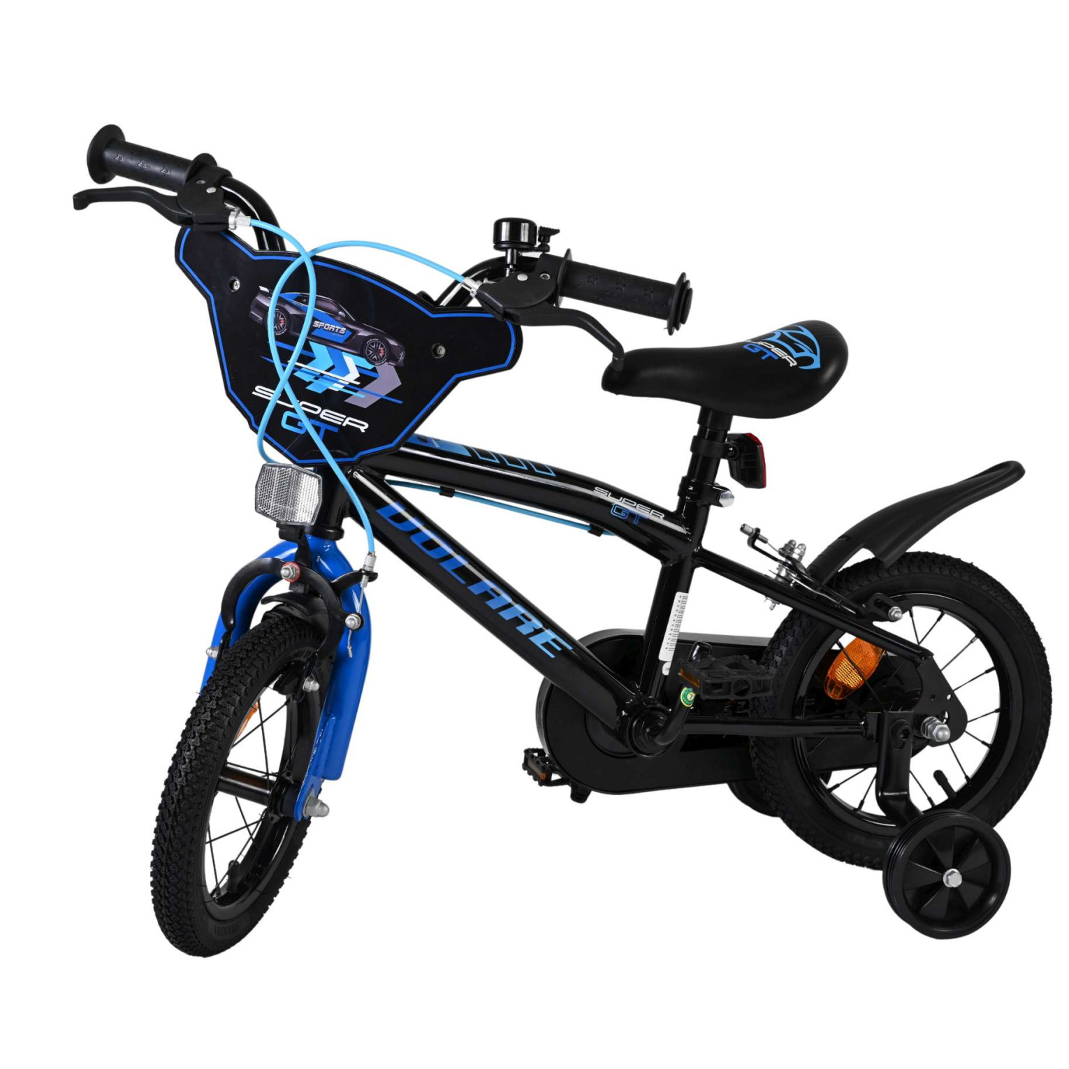Volare Super GT Fiets - 12 inch - Blauw - Twee handremmen