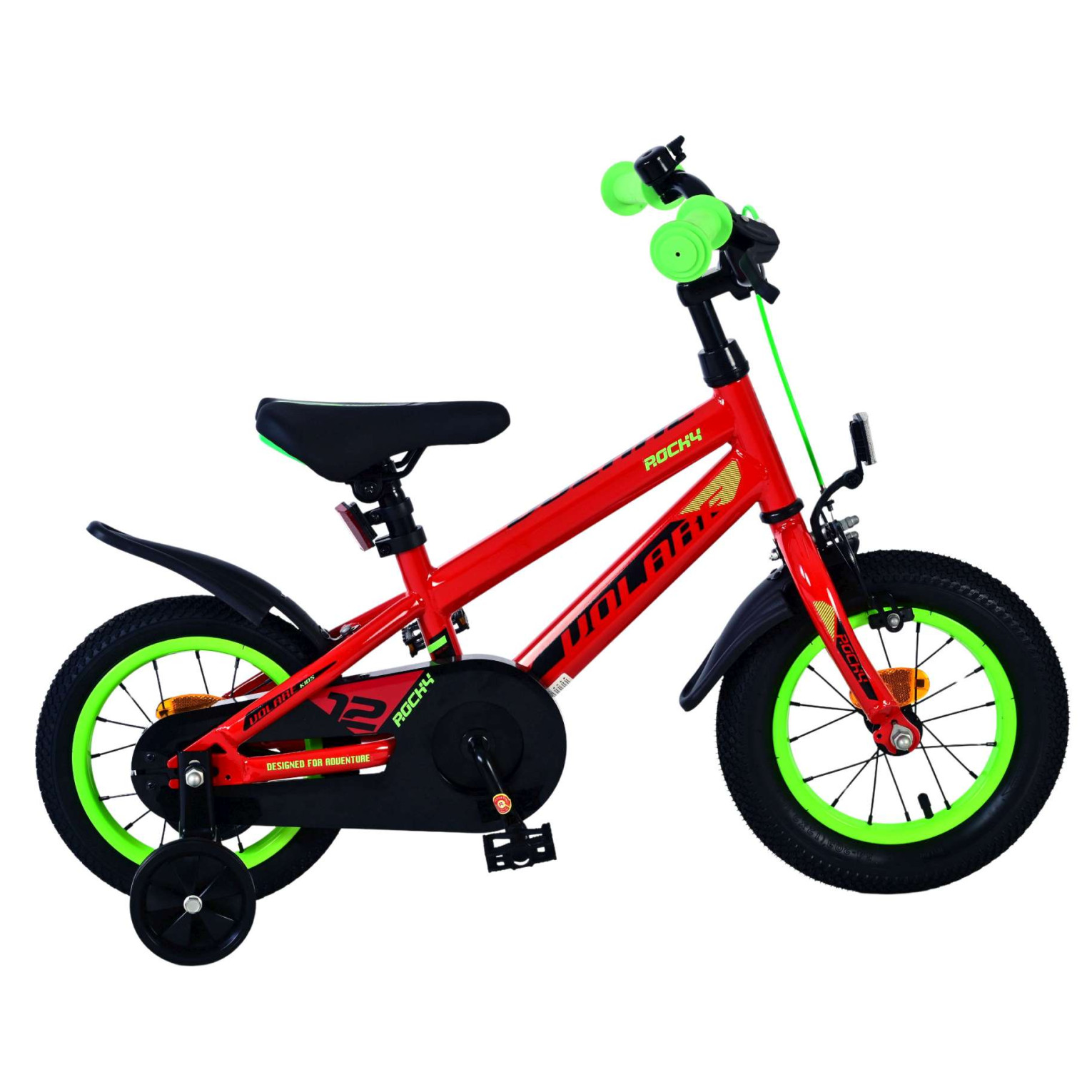 Volare Rocky Fiets - 12 inch - Rood - Twee handremmen