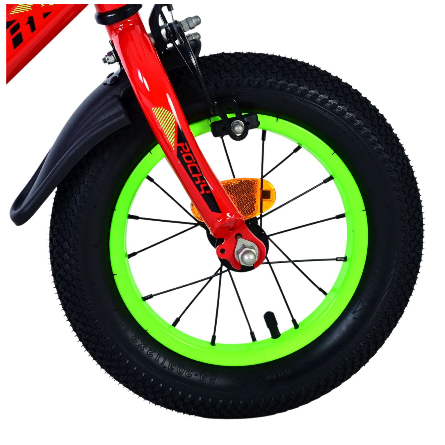 Volare Rocky Fiets - 12 inch - Rood - Twee handremmen