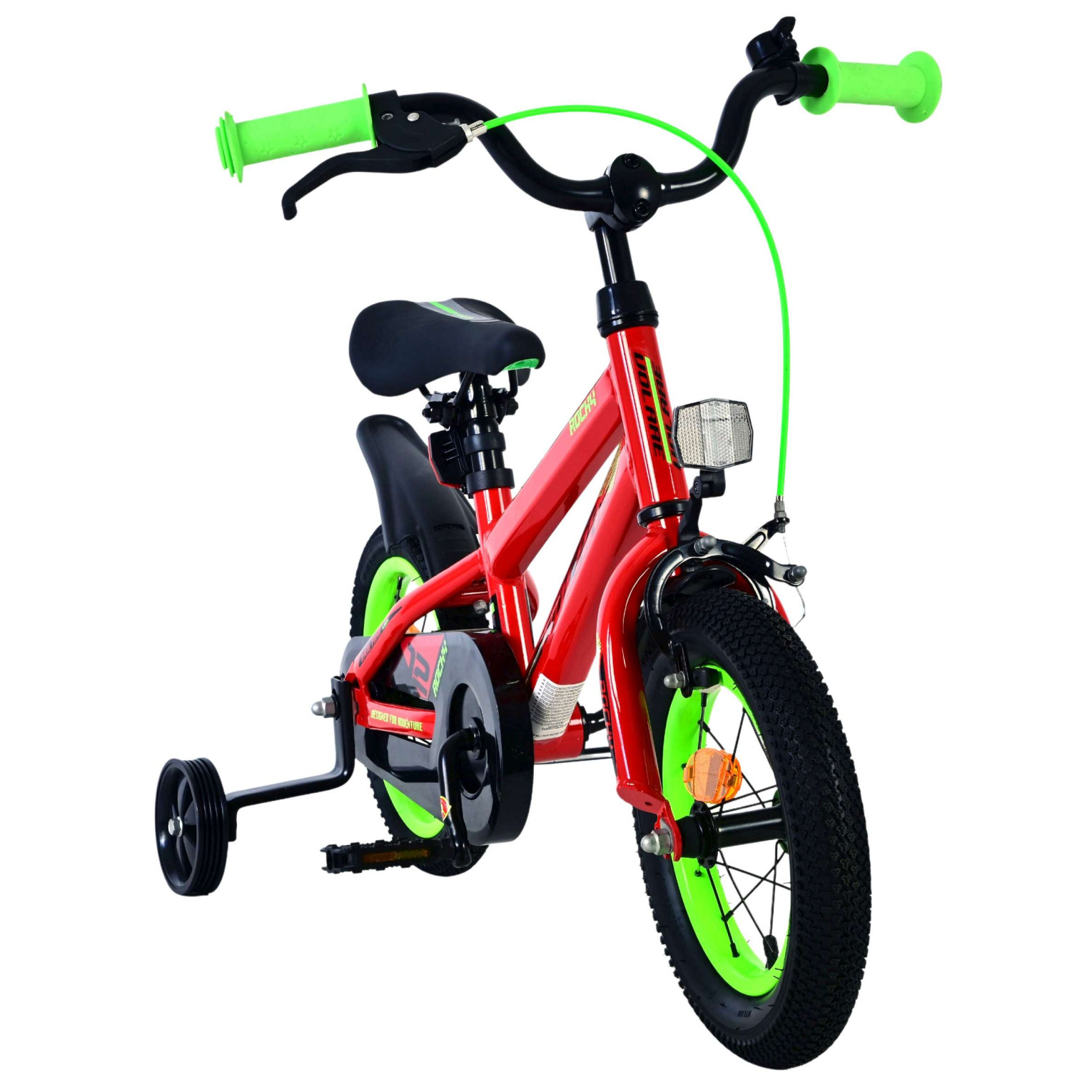 Volare Rocky Fiets - 12 inch - Rood - Twee handremmen