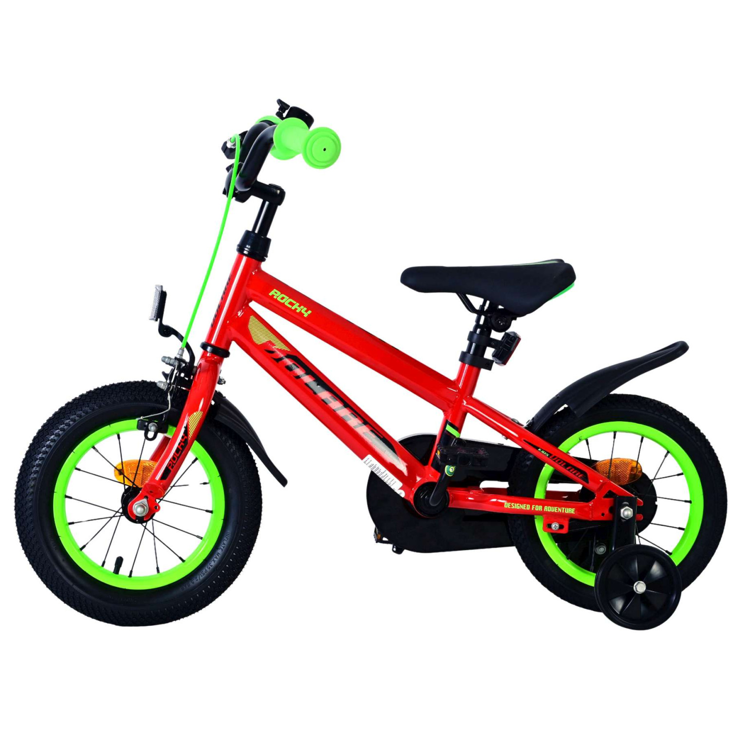 Volare Rocky Fiets - 12 inch - Rood - Twee handremmen