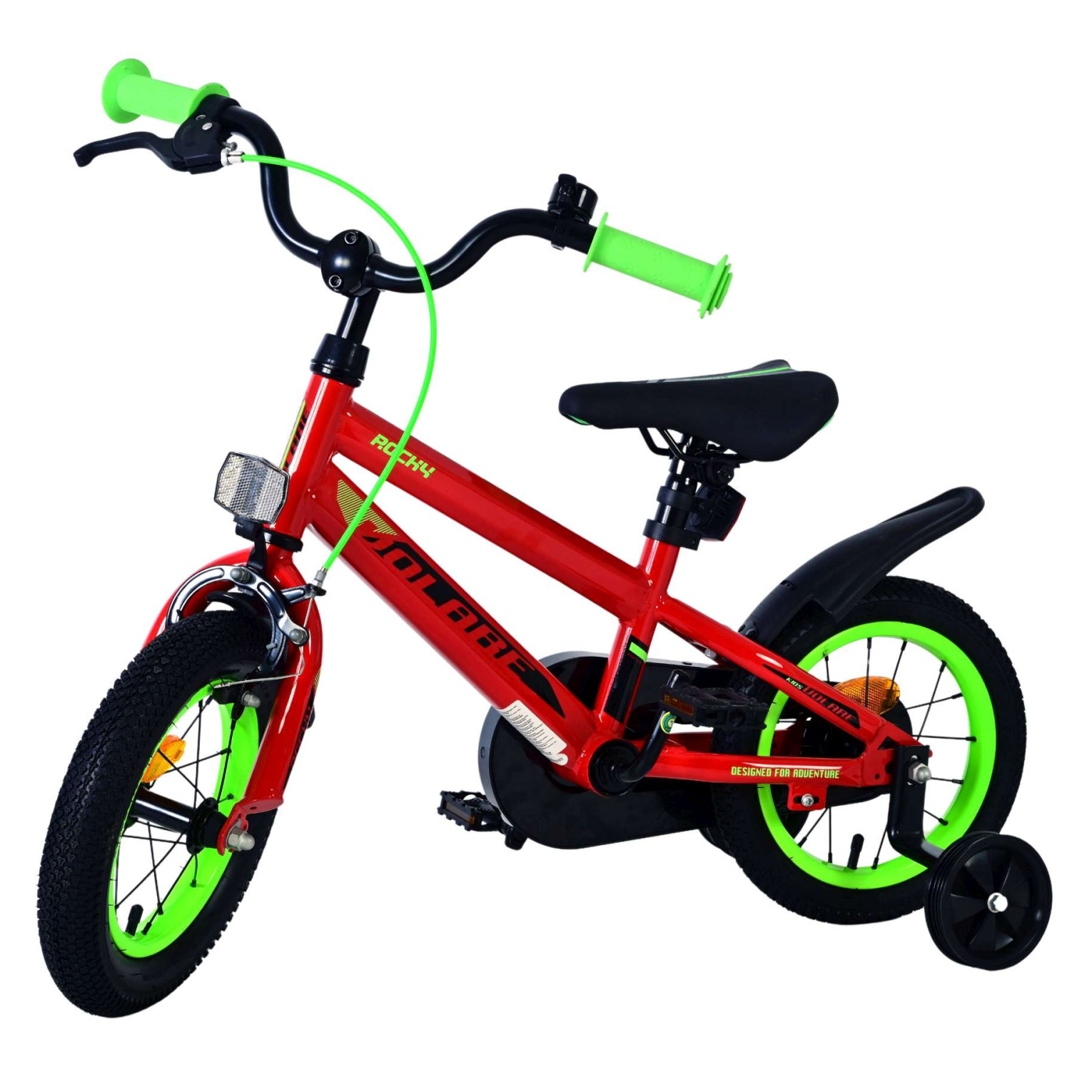 Volare Rocky Fiets - 12 inch - Rood - Twee handremmen