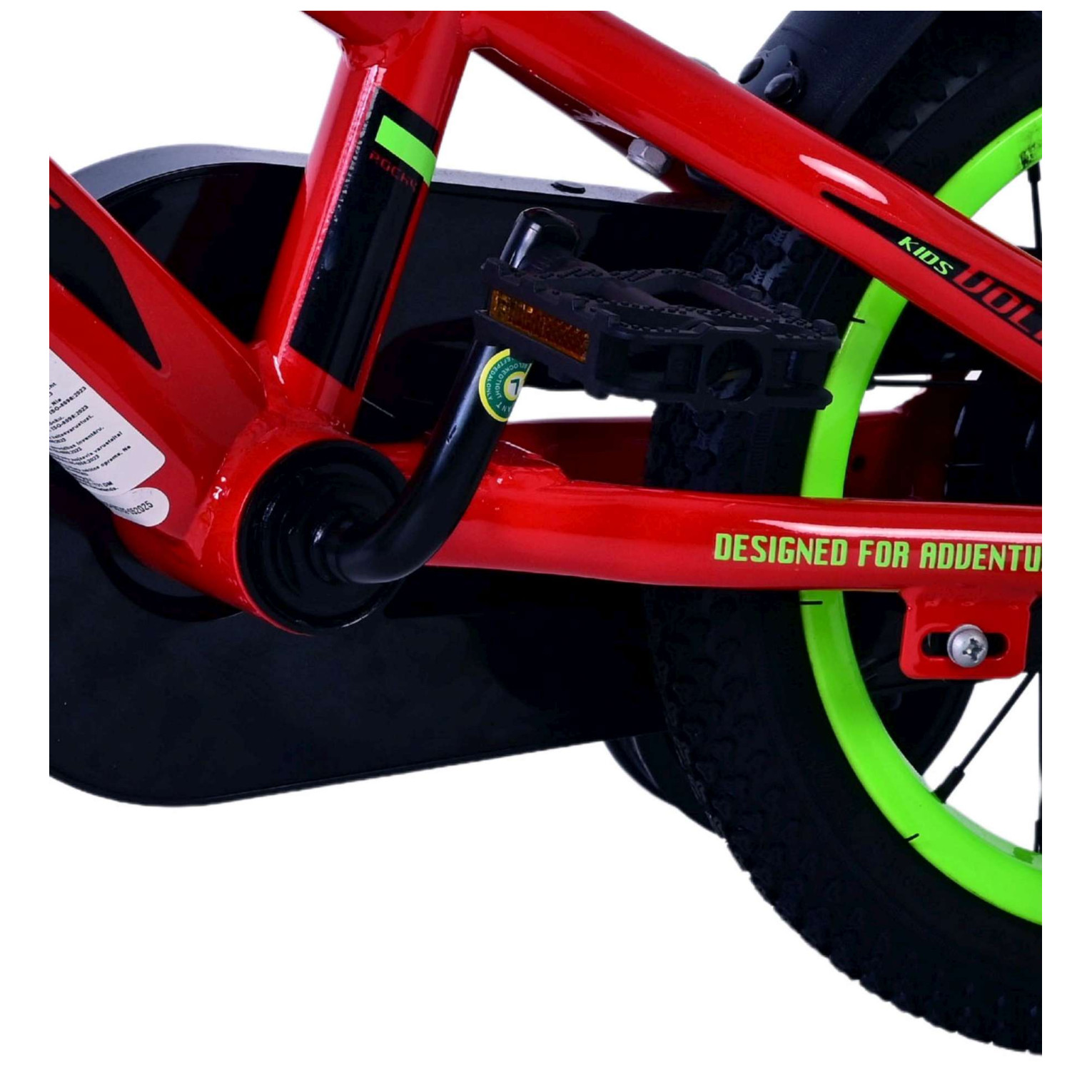 Volare Rocky Fiets - 12 inch - Rood - Twee handremmen