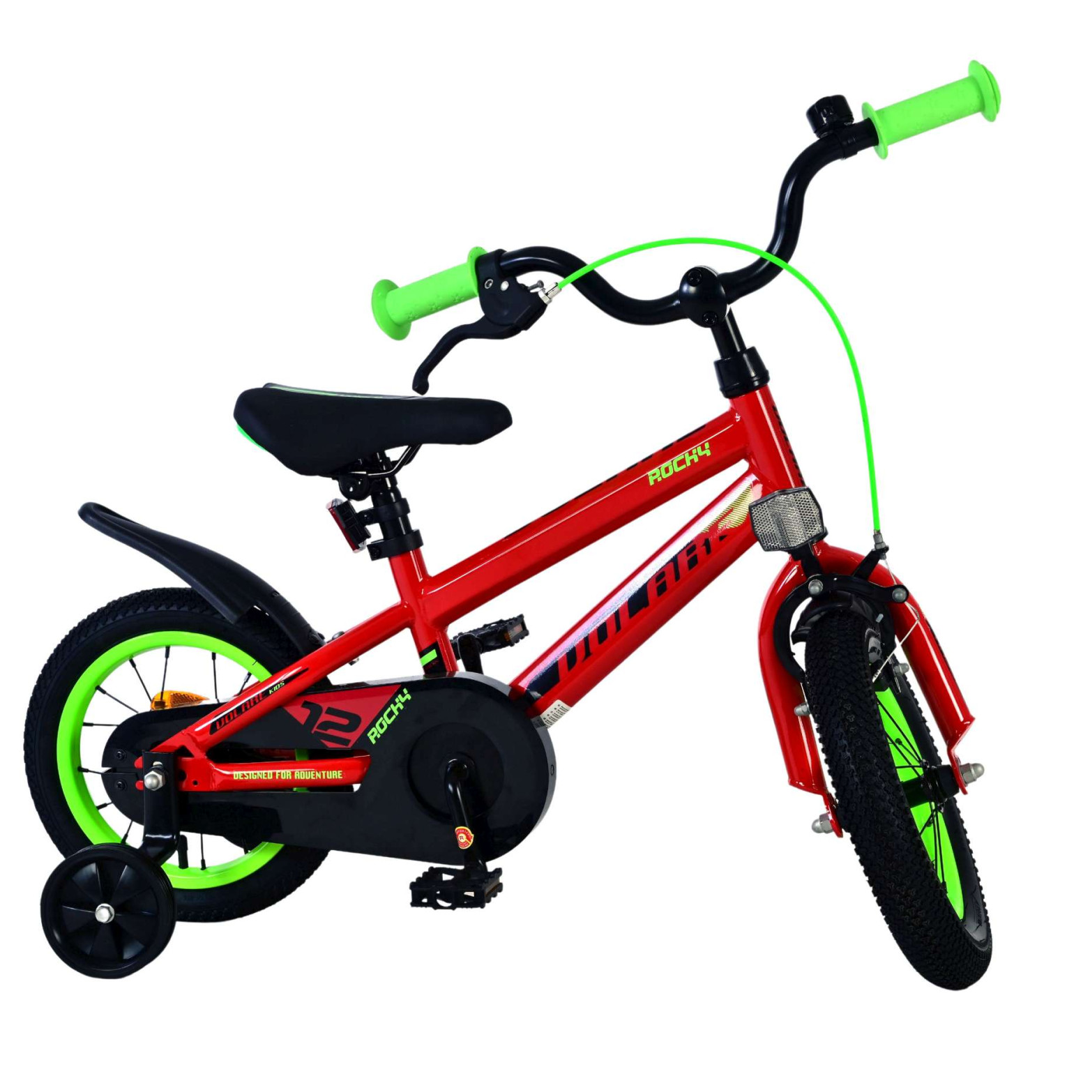 Volare Rocky Fiets - 12 inch - Rood - Twee handremmen
