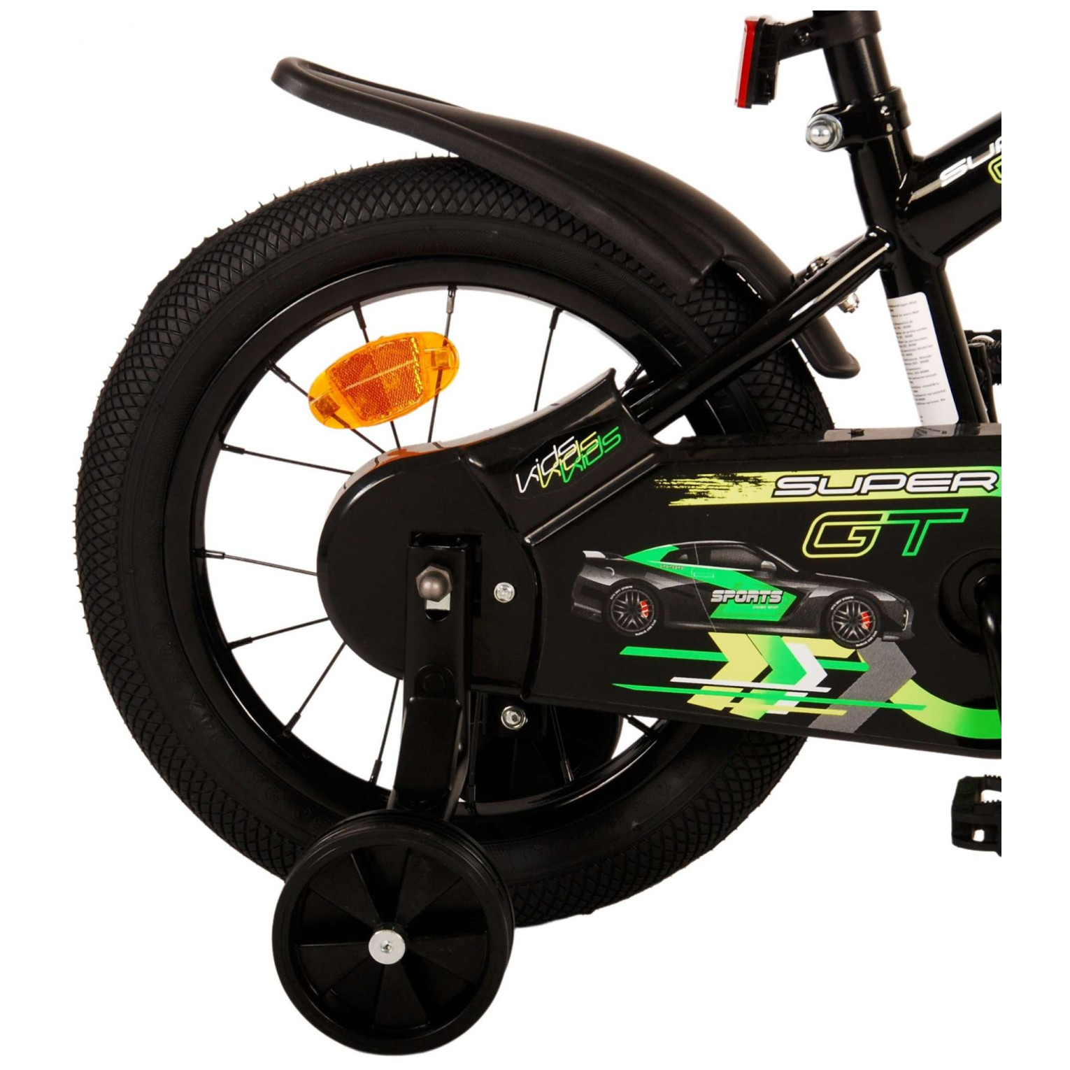 Volare Super GT Fiets - 14 inch - Groen - Twee handremmen