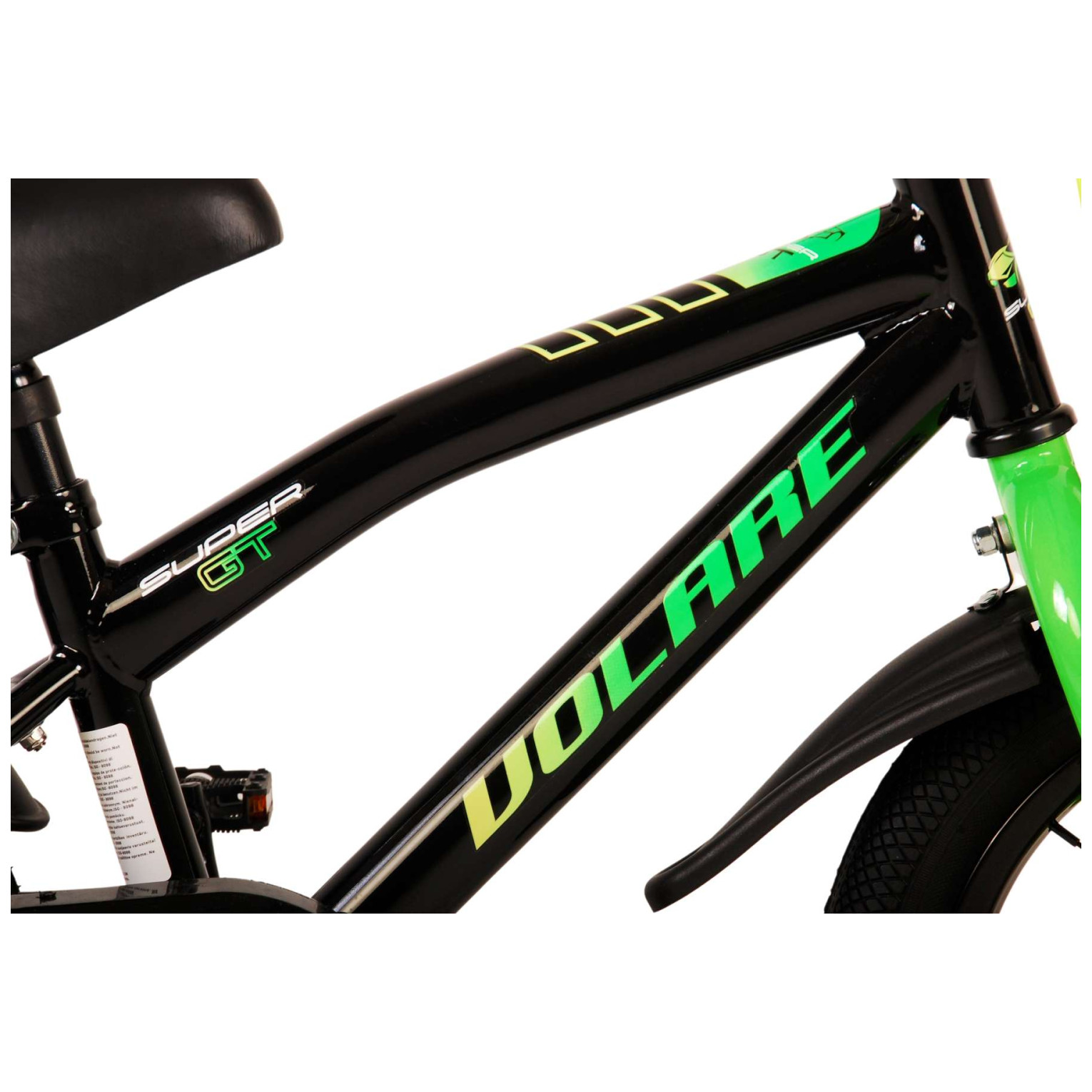 Volare Super GT Fiets - 14 inch - Groen - Twee handremmen